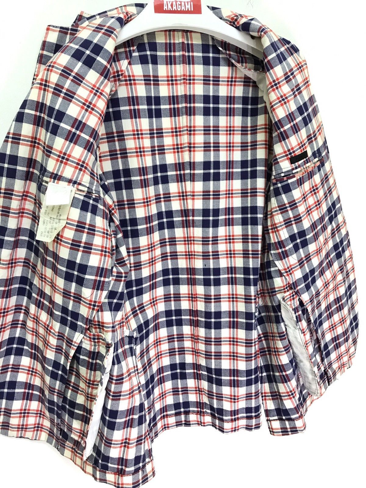 MP Massimo Piombo Made in Italy Piombo Handmade Check Blazer Size US S / EU 44-46 / 1 - 5 Thumbnail