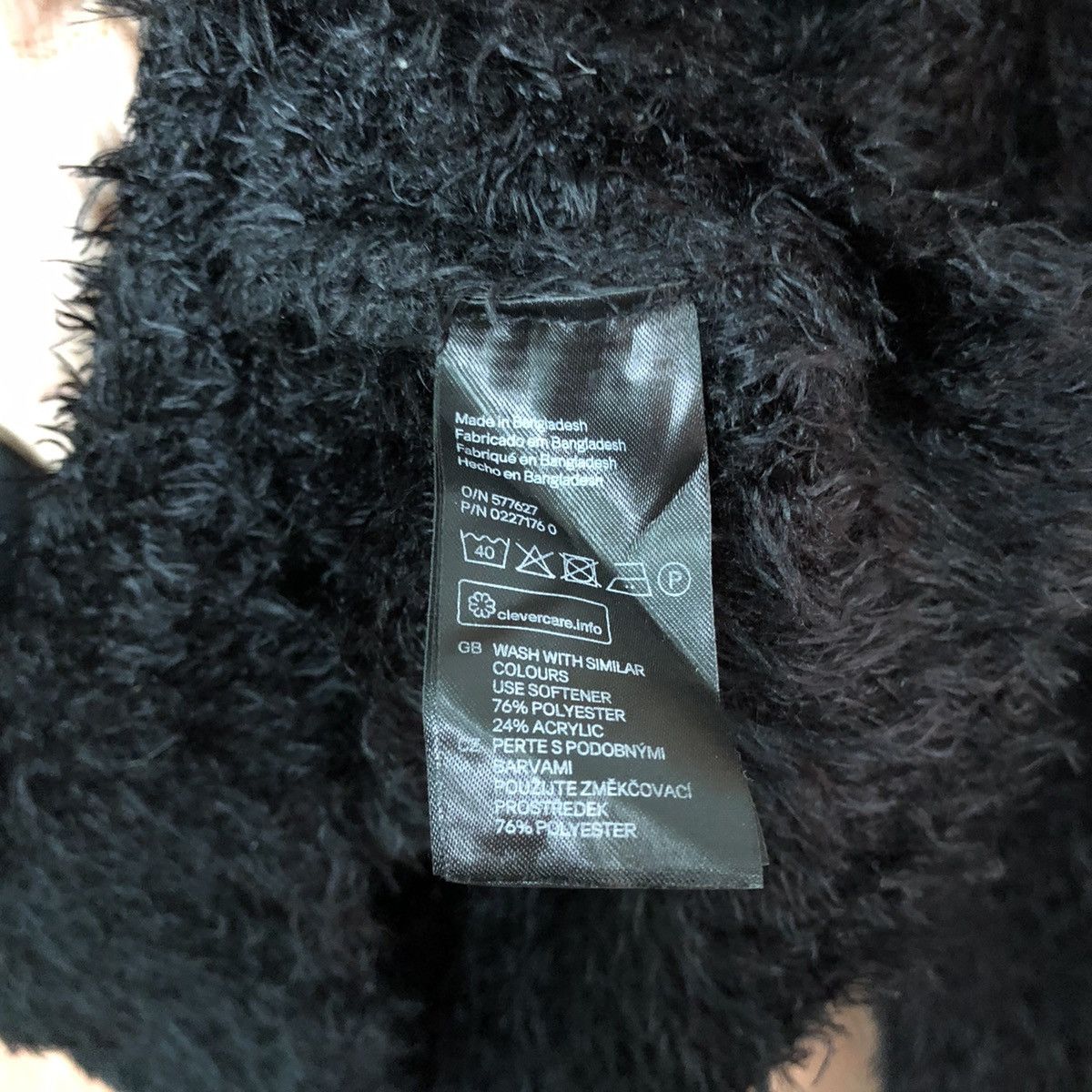 Aran Isles Knitwear × Japanese Brand Japan black Shag Shaggy Fur Mohair Knitwear #6394 Size S / US 4 / IT 40 - 4 Thumbnail