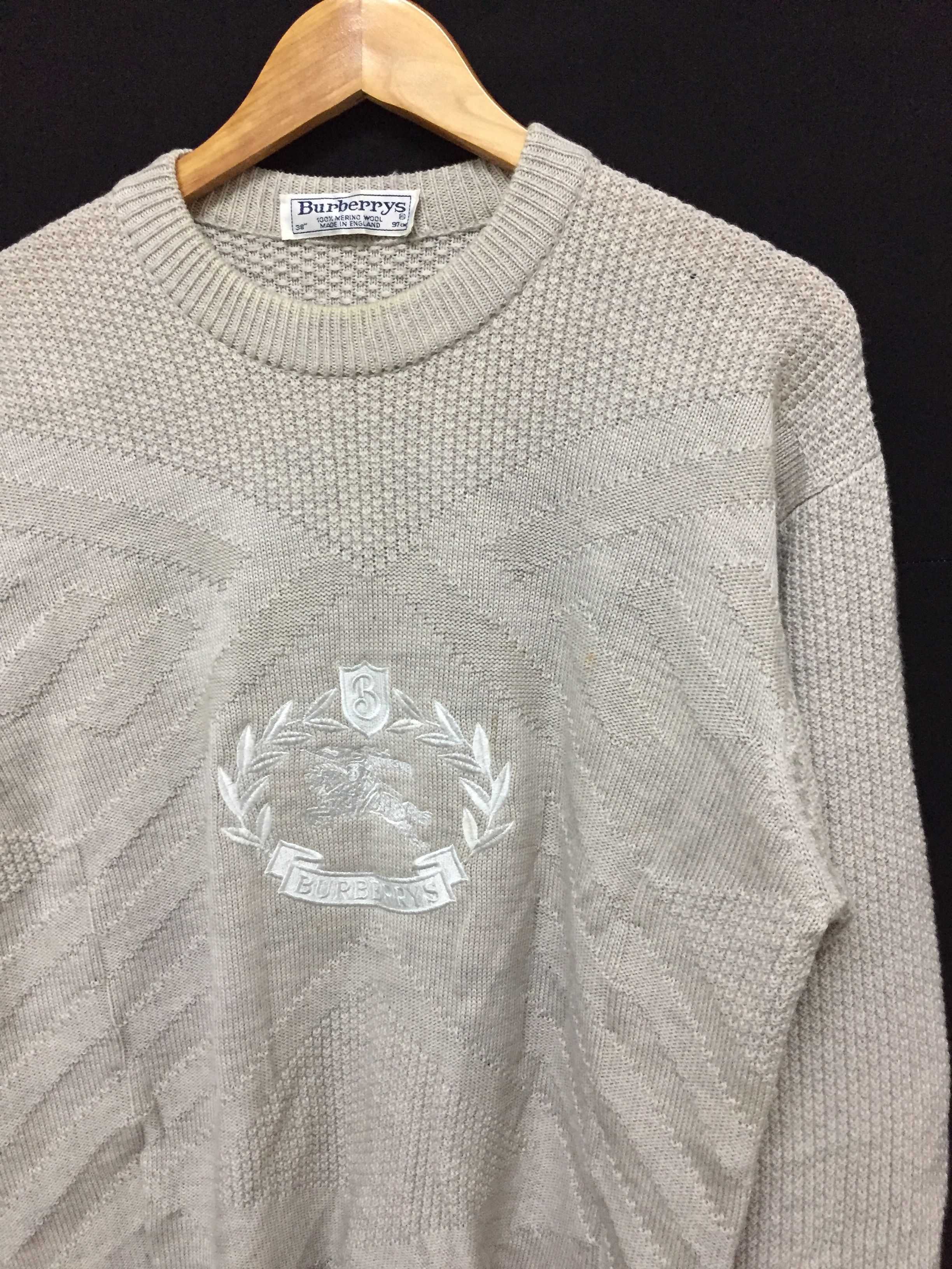 Burberry × Burberry Prorsum Vtg embroidered iconic logo Knit Size US M / EU 48-50 / 2 - 4 Thumbnail