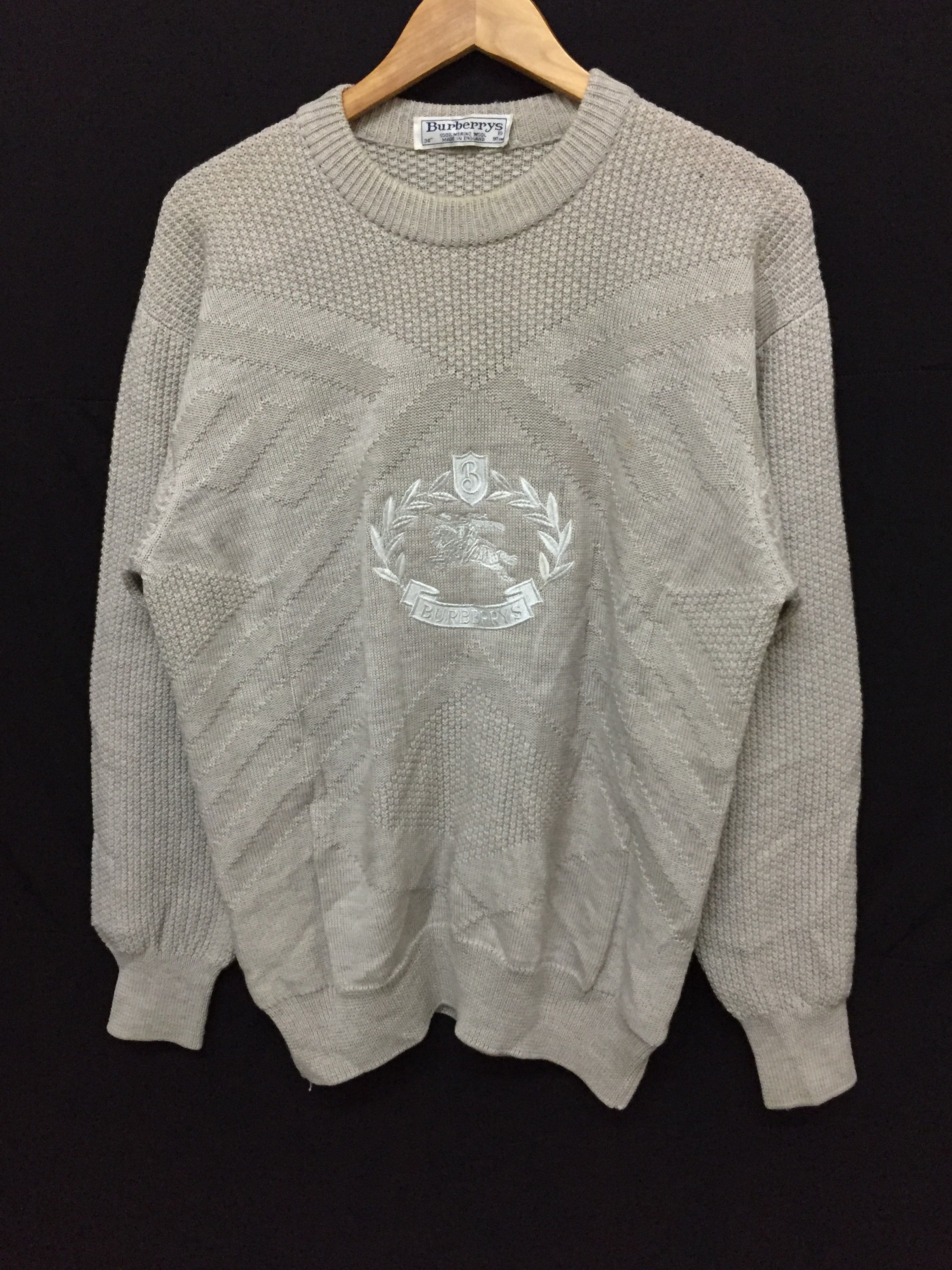 Burberry × Burberry Prorsum Vtg embroidered iconic logo Knit Size US M / EU 48-50 / 2 - 2 Thumbnail