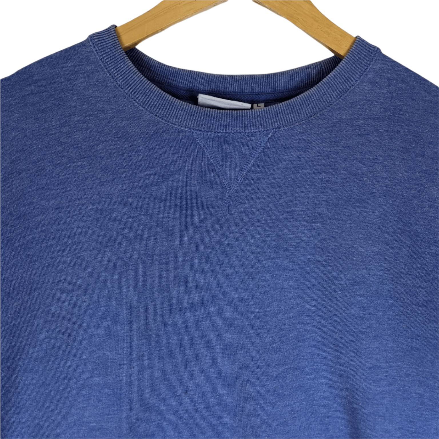 Vintage DISCUS ATHLETE Plain Blue Jumper Sweatshirt Size US L / EU 52-54 / 3 - 4 Thumbnail