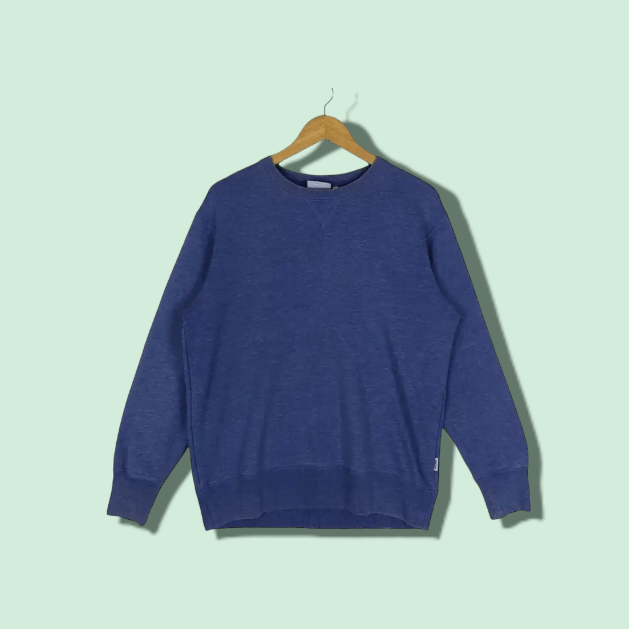 Vintage DISCUS ATHLETE Plain Blue Jumper Sweatshirt Size US L / EU 52-54 / 3 - 1 Thumbnail