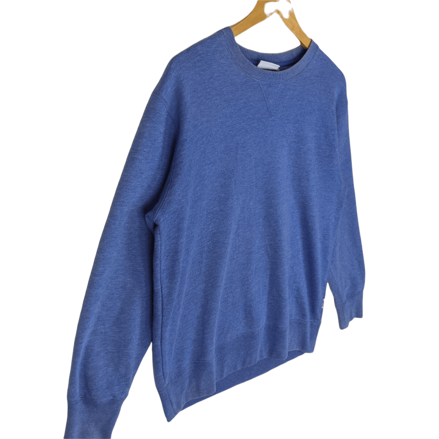 Vintage DISCUS ATHLETE Plain Blue Jumper Sweatshirt Size US L / EU 52-54 / 3 - 3 Thumbnail