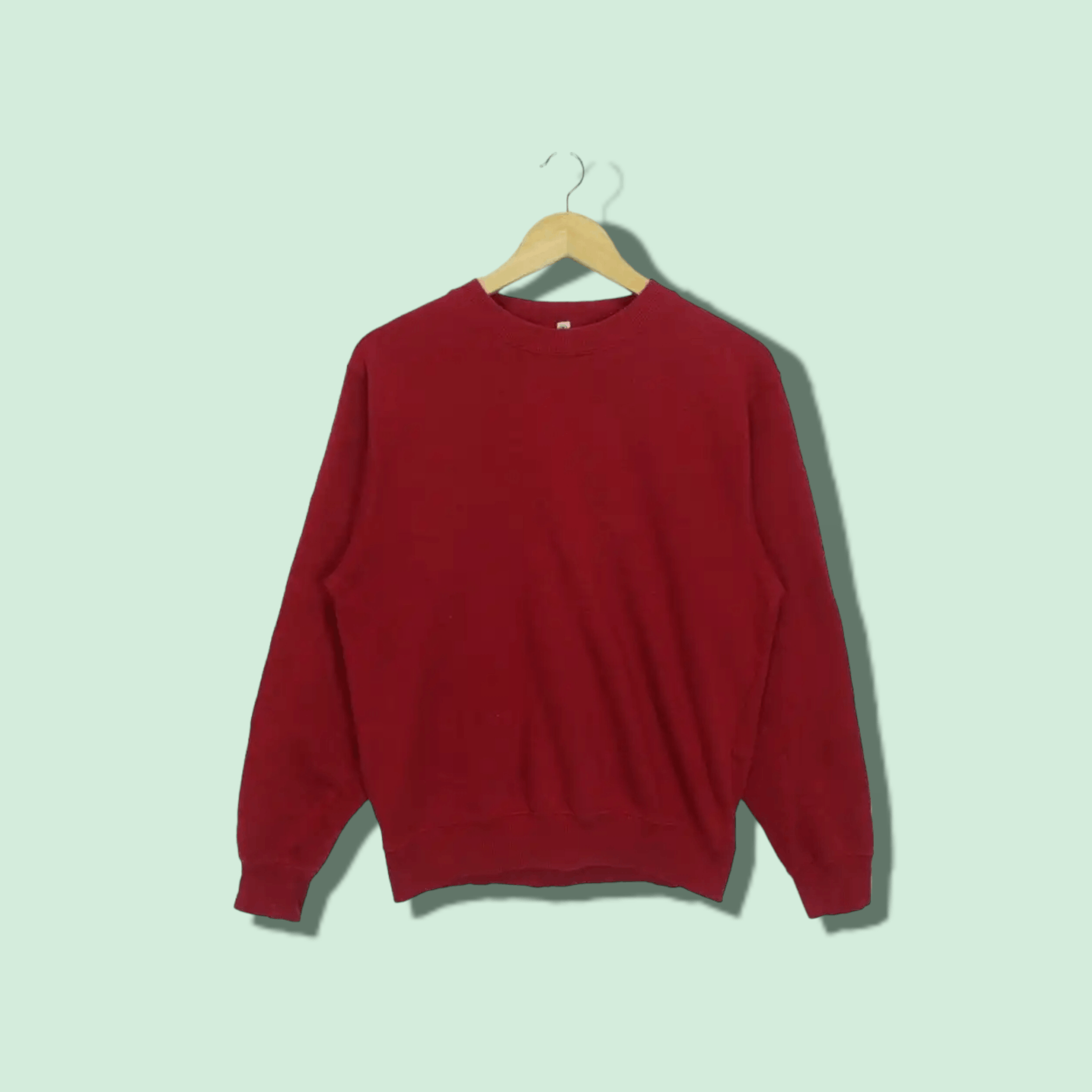 Uniqlo Vintage 90's UNIQLO Red Sweatshirts Jumper Pullover Sweater Size US M / EU 48-50 / 2 - 1 Thumbnail