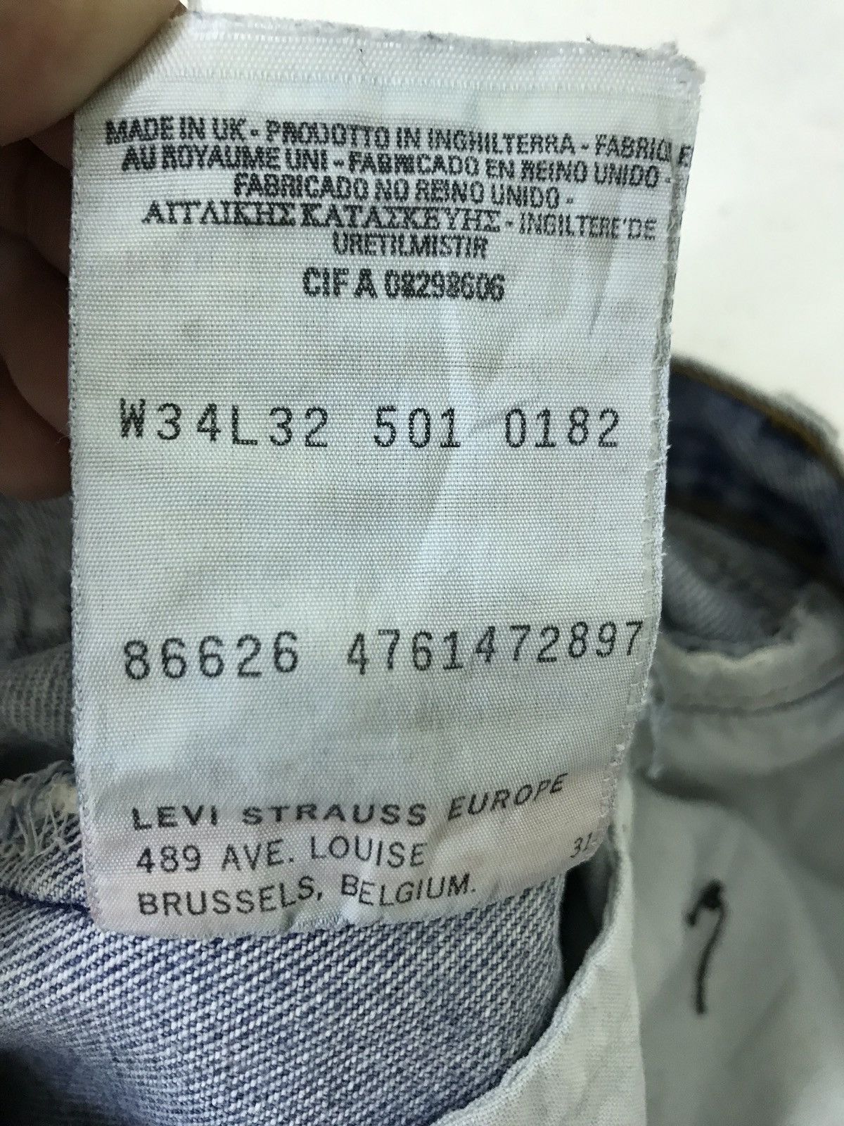 Levi's Made & Crafted ✨Rebuild Vintage Levi’s 501 Patchwork Size US 32 / EU 48 - 14 Thumbnail