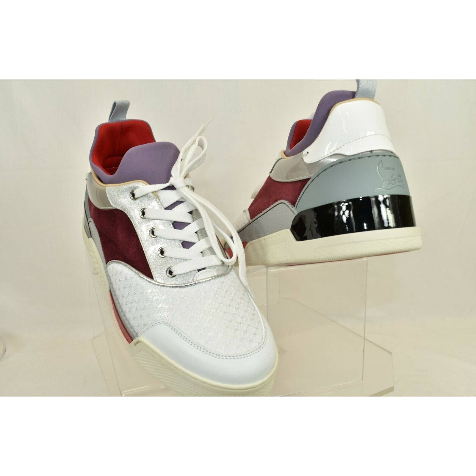 Christian Louboutin 3191281 AURELIEN MULTICOLOR MESH PATENT GLITTER SNEAKERS 43 Size US 10 / EU 43 - 6 Thumbnail