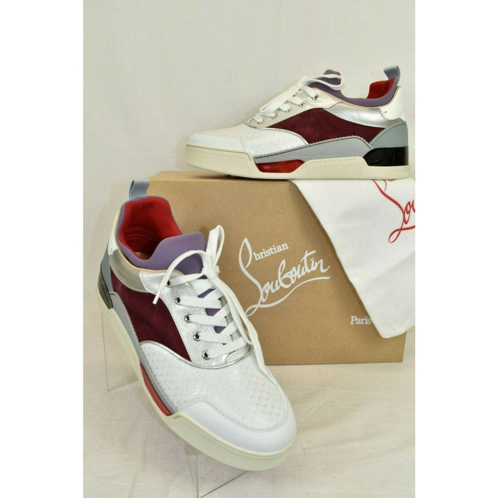 Christian Louboutin 3191281 AURELIEN MULTICOLOR MESH PATENT GLITTER SNEAKERS 43 Size US 10 / EU 43 - 2 Thumbnail