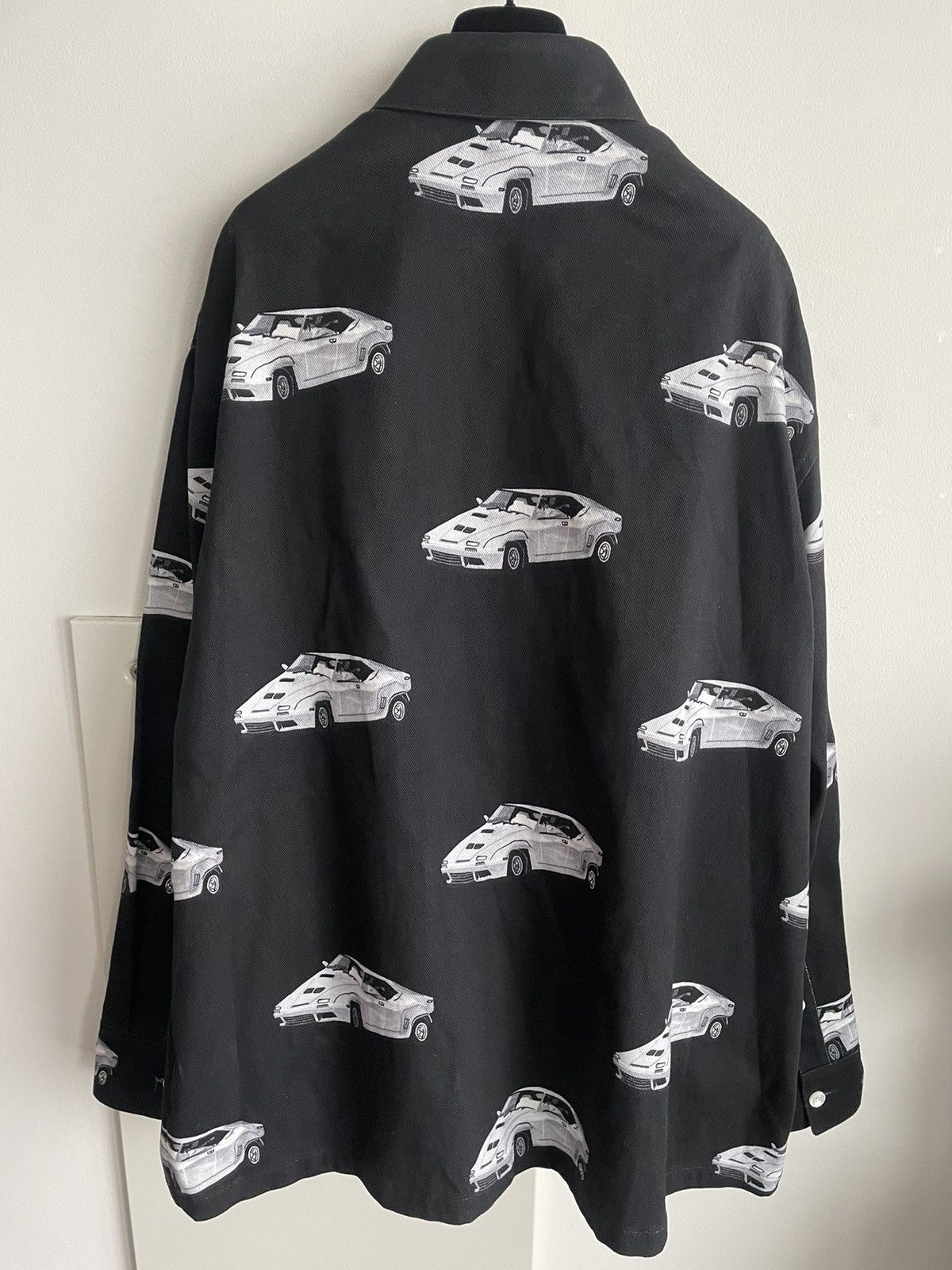 Versace $1,800 Sold Out Super Runway Car Print Denim Blazer Jacket Size US XL / EU 56 / 4 - 10 Thumbnail