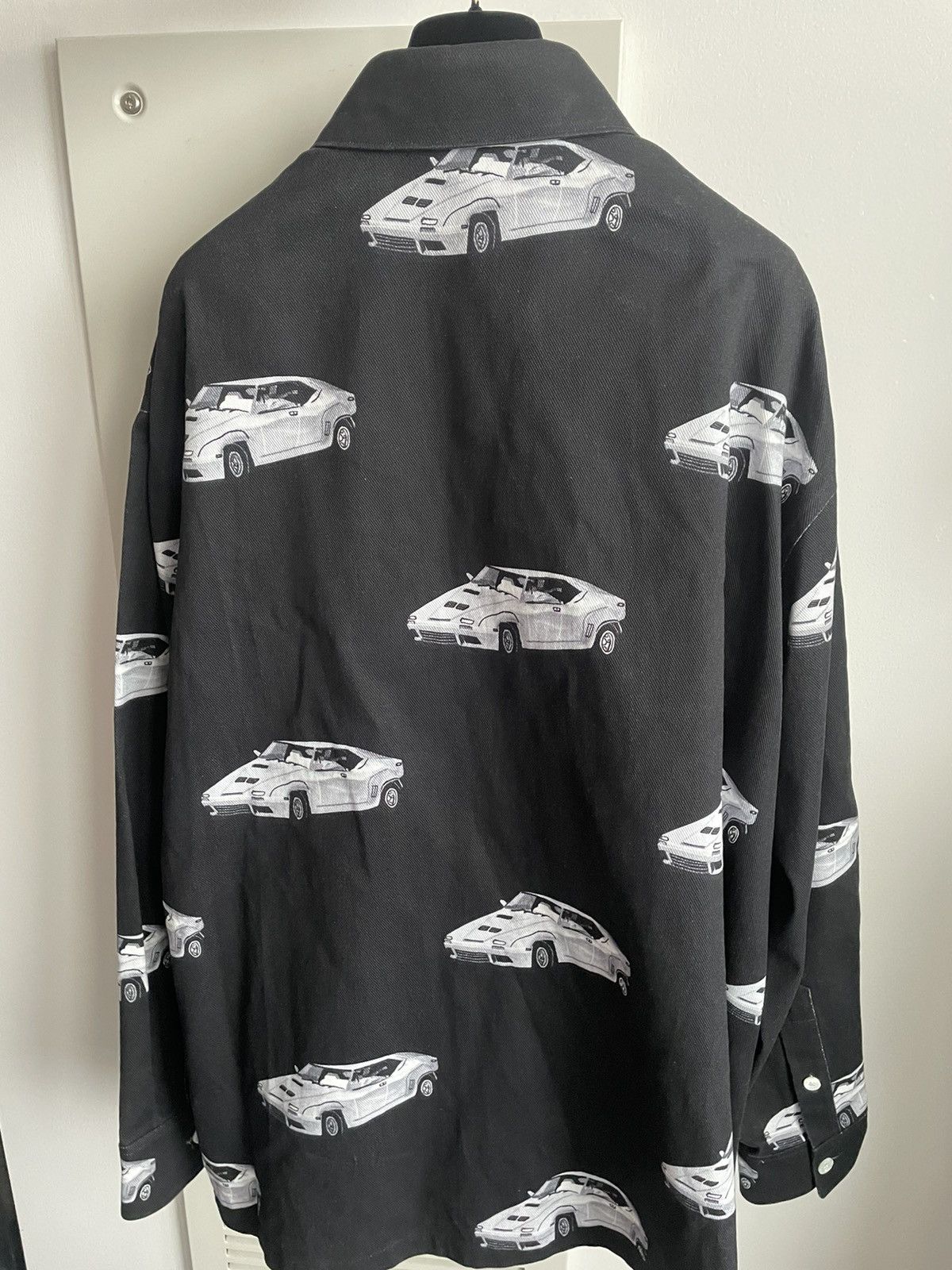 Versace $1,800 Sold Out Super Runway Car Print Denim Blazer Jacket Size US XL / EU 56 / 4 - 5 Thumbnail