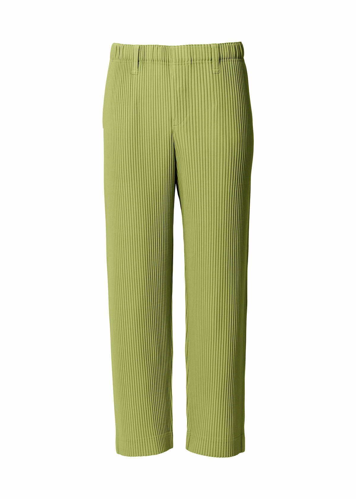 Pre-owned Issey Miyake Homme Plissé 2022 Ss Tailored Pants In Lime Green