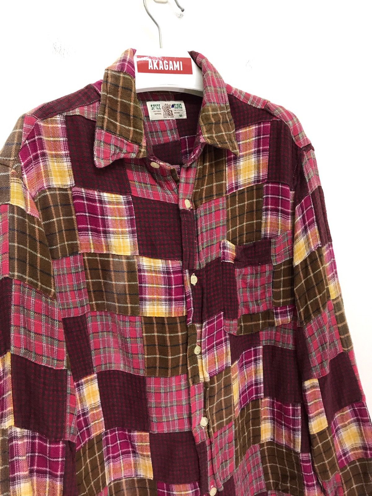 Flannel Spice Island Madras Patchwork Flannel Shirt 6🟩3 Size US M / EU 48-50 / 2 - 1 Thumbnail