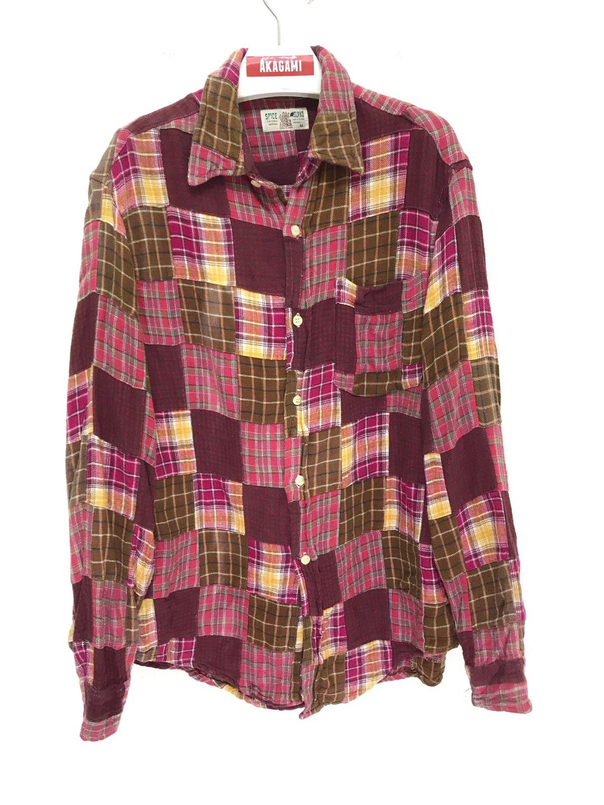 Flannel Spice Island Madras Patchwork Flannel Shirt 6🟩3 Size US M / EU 48-50 / 2 - 2 Thumbnail