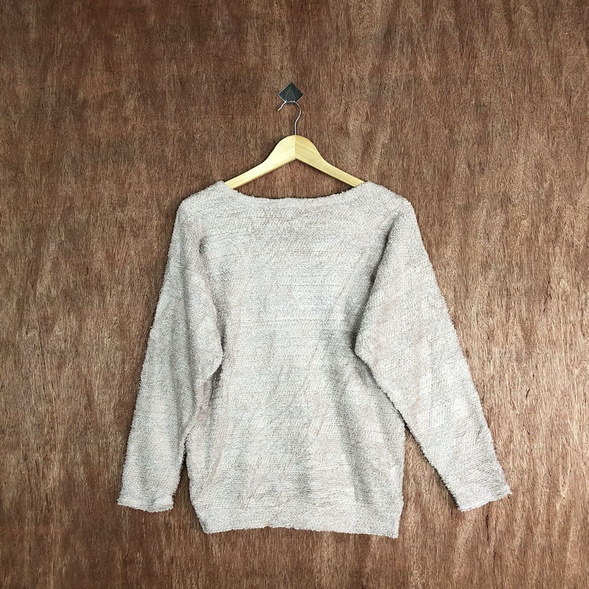 Japanese Brand Blue Strire Shag Shaggy Fur Mohair Knitwear #6704 Size US M / EU 48-50 / 2 - 9 Thumbnail