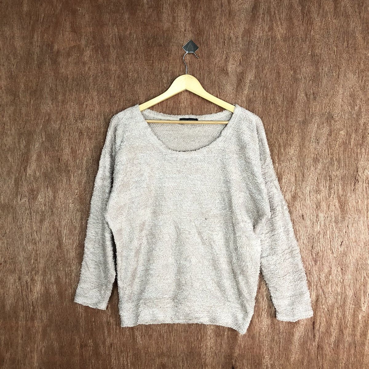 Japanese Brand Blue Strire Shag Shaggy Fur Mohair Knitwear #6704 Size US M / EU 48-50 / 2 - 1 Thumbnail