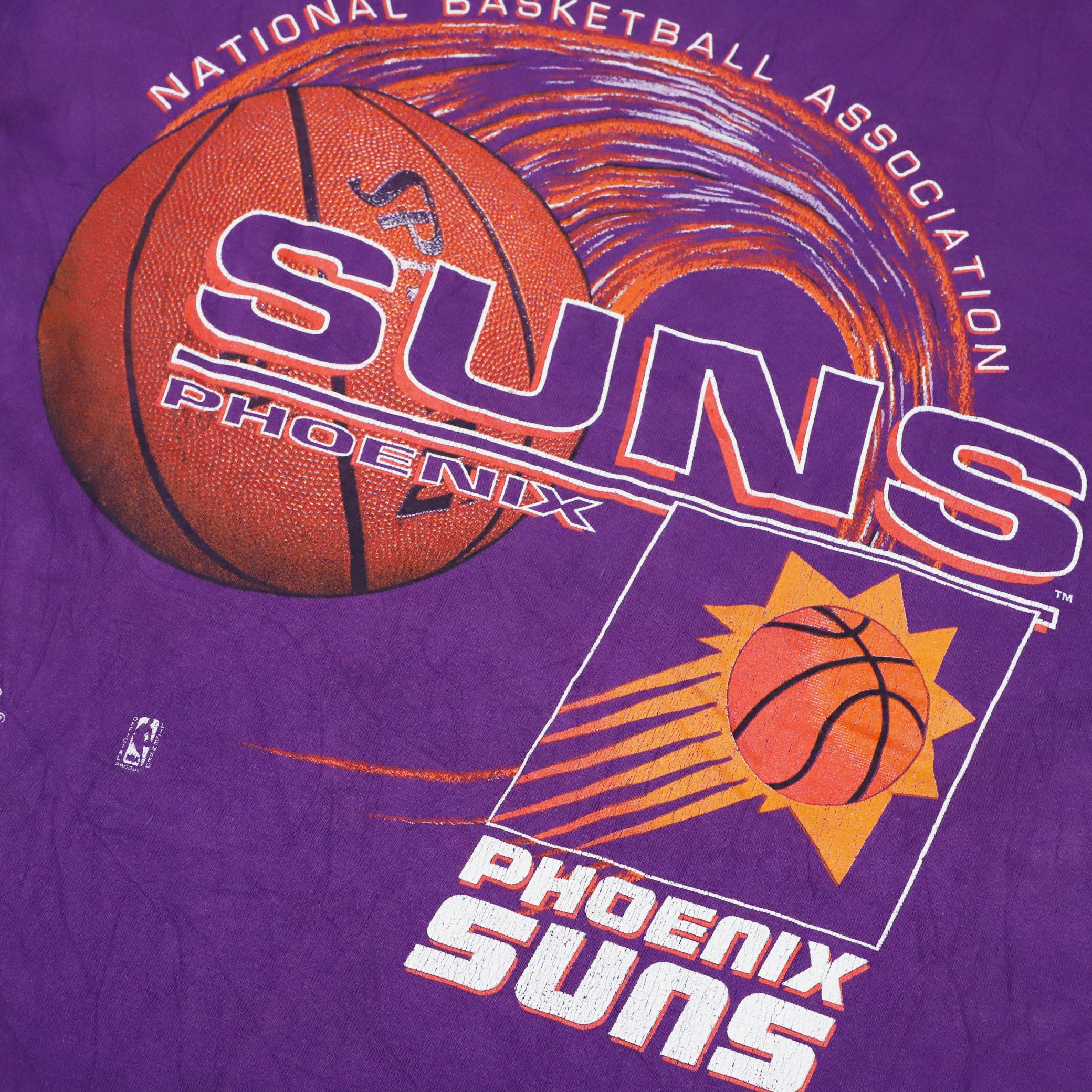 Band Tees × NBA × Other Vintage 90s Phoenix Suns T-Shirt , NBA Basketball Size US L / EU 52-54 / 3 - 3 Thumbnail