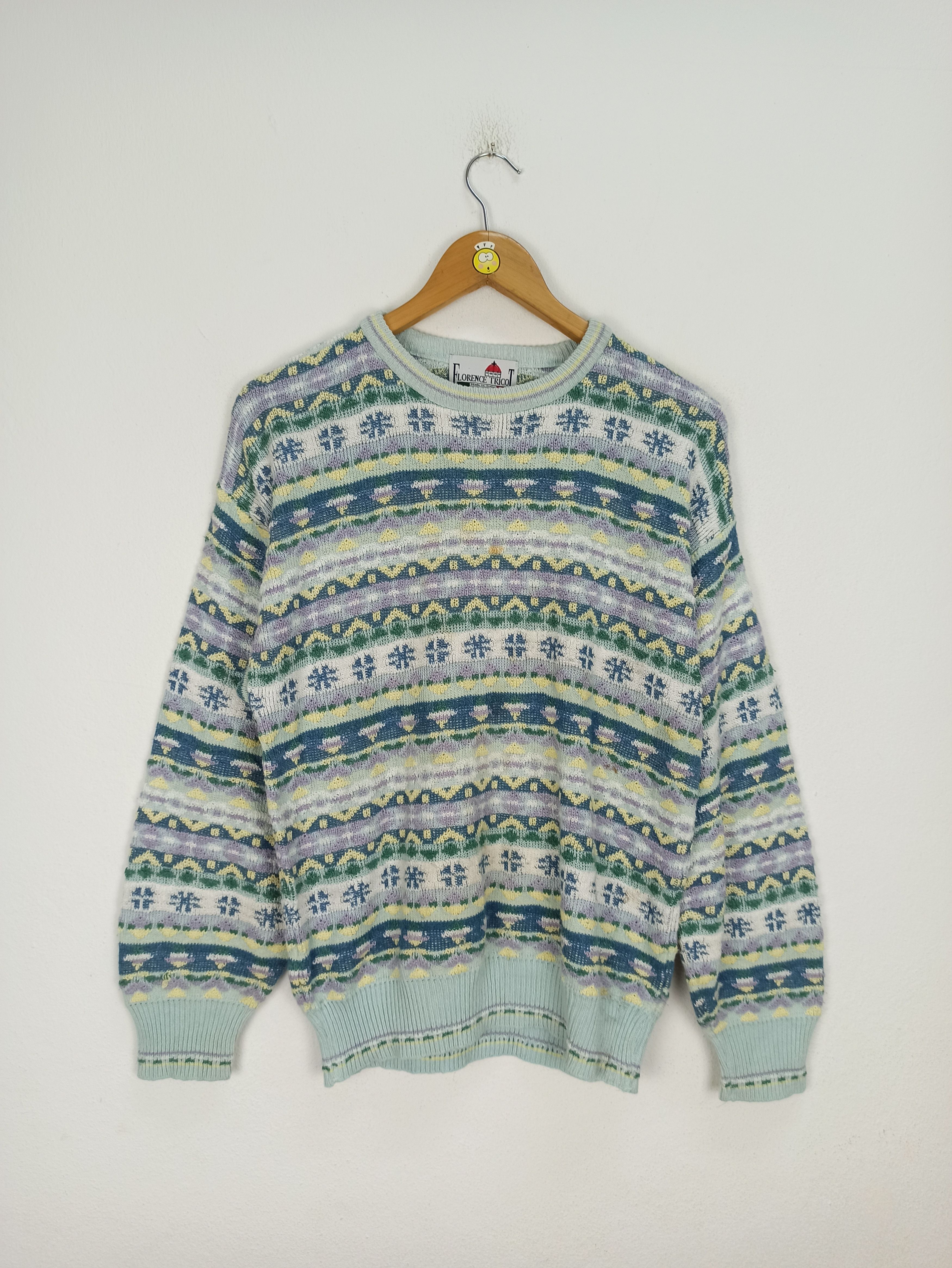 Aran Isles Knitwear 🔥Rare🔥 Florence Tricot KnitWear Made in Italy Size US M / EU 48-50 / 2 - 1 Thumbnail