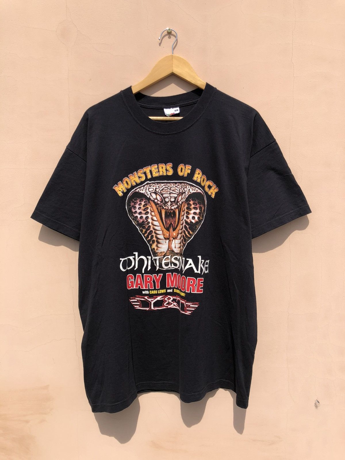 Band Tees Vintage 2003 Monster of Rock Snake Black Tee (Whitesnake) Size US XL / EU 56 / 4 - 1 Thumbnail