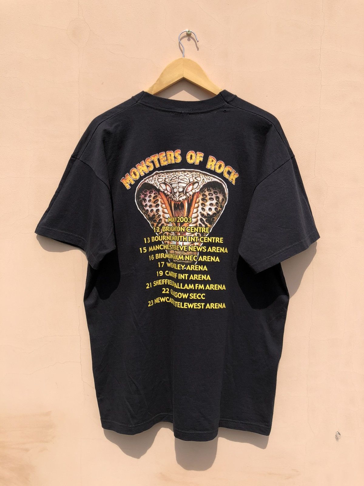 Band Tees Vintage 2003 Monster of Rock Snake Black Tee (Whitesnake) Size US XL / EU 56 / 4 - 2 Thumbnail
