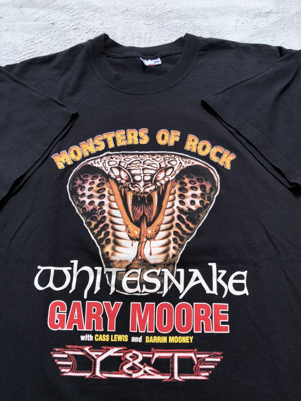 Band Tees Vintage 2003 Monster of Rock Snake Black Tee (Whitesnake) Size US XL / EU 56 / 4 - 3 Thumbnail