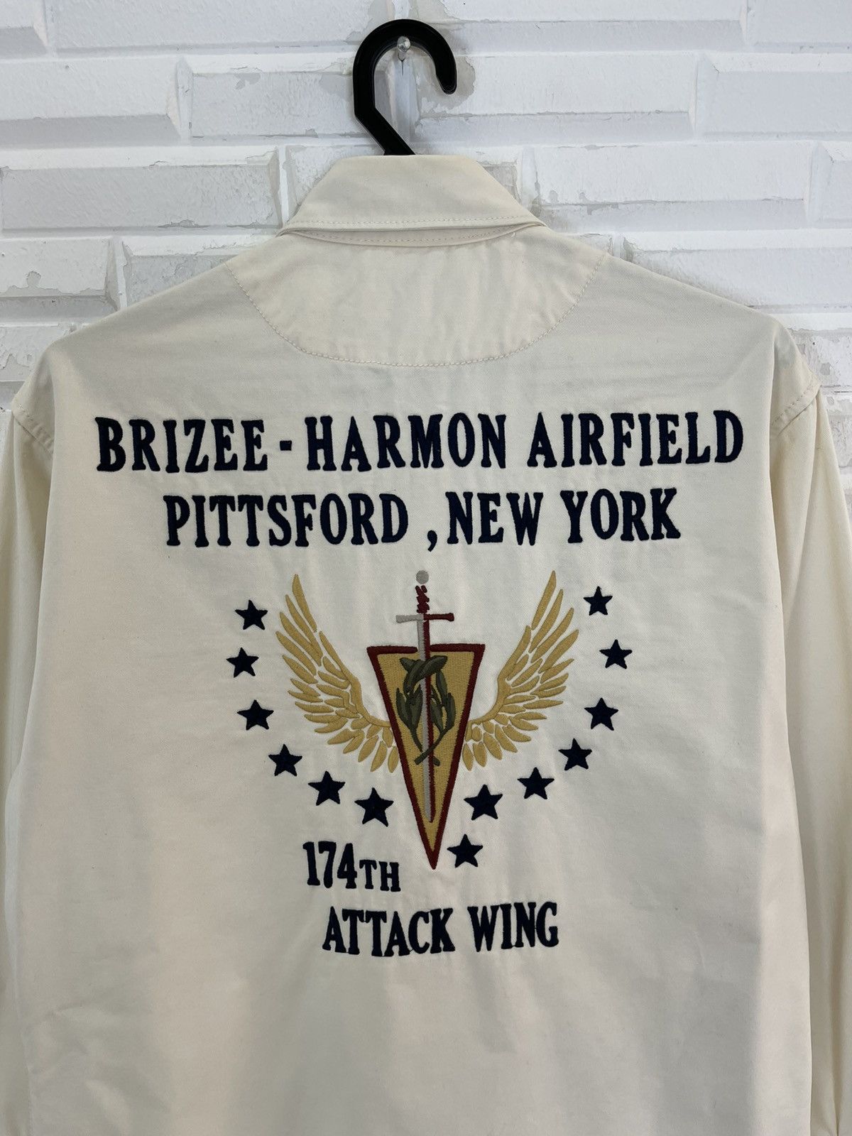 Avirex × Vintage Vintage AVIREX BRIZEE HARMON AIRFIELD PITTSFORD NEW YORK Size US L / EU 52-54 / 3 - 3 Thumbnail