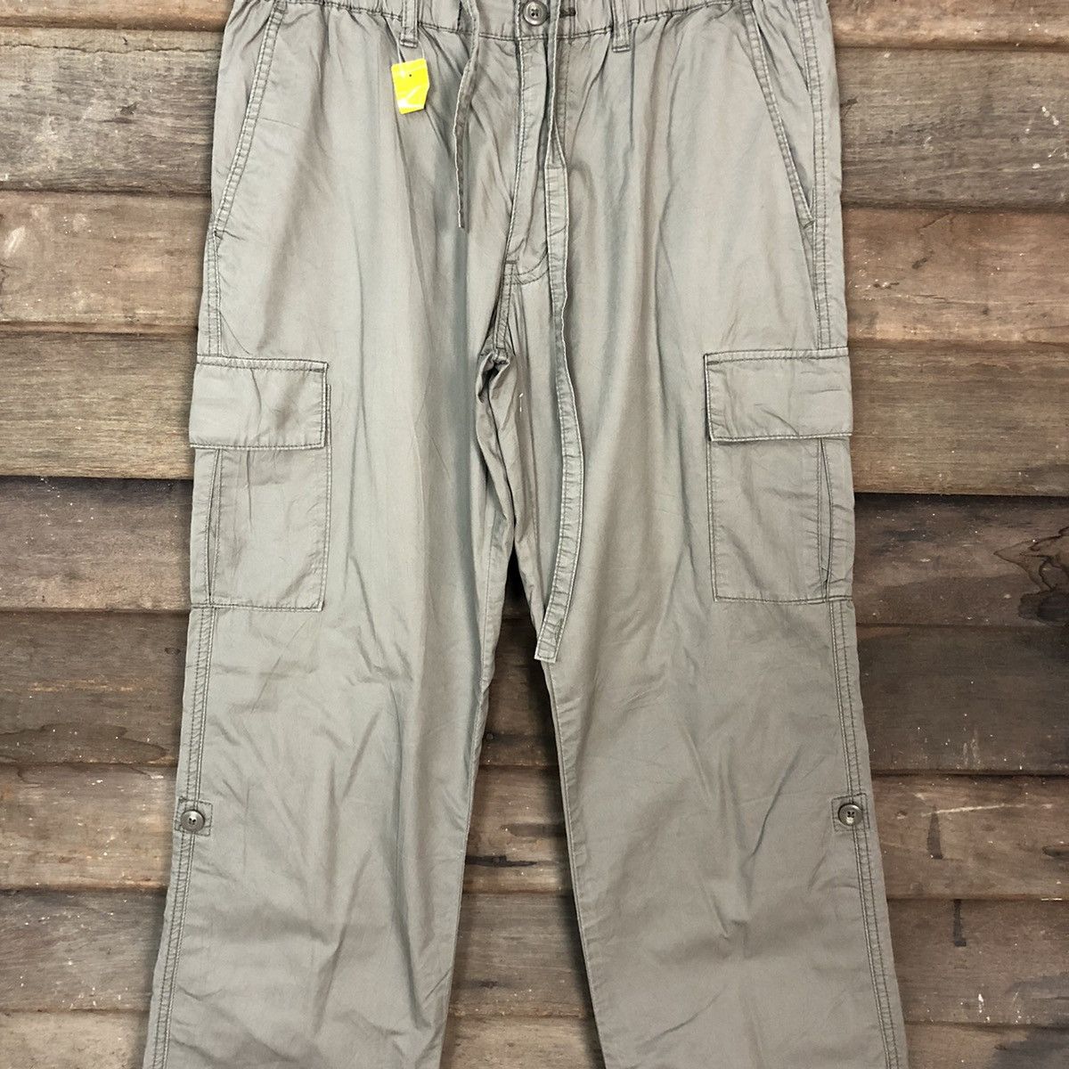 Japanese Brand Topvalu Grey Multipocket Cargo Pants #3383 Size US 32 / EU 48 - 4 Thumbnail