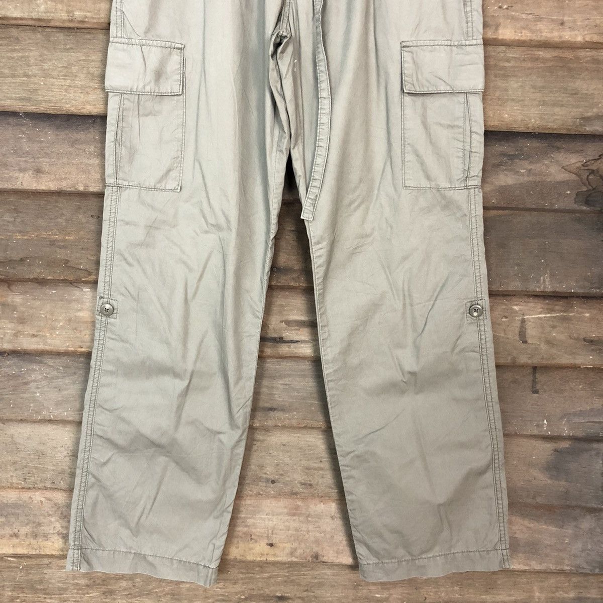 Japanese Brand Topvalu Grey Multipocket Cargo Pants #3383 Size US 32 / EU 48 - 3 Thumbnail