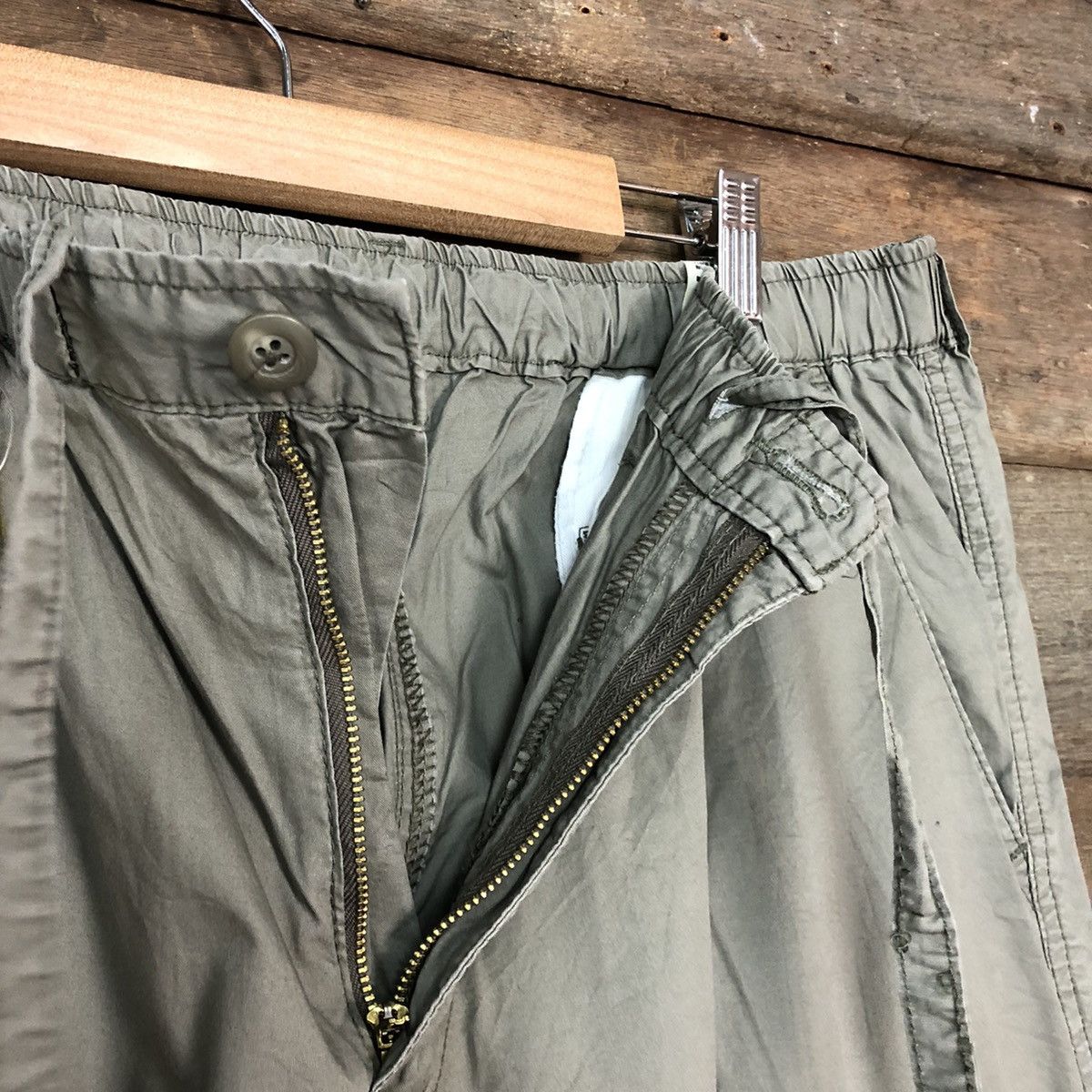 Japanese Brand Topvalu Grey Multipocket Cargo Pants #3383 Size US 32 / EU 48 - 7 Thumbnail
