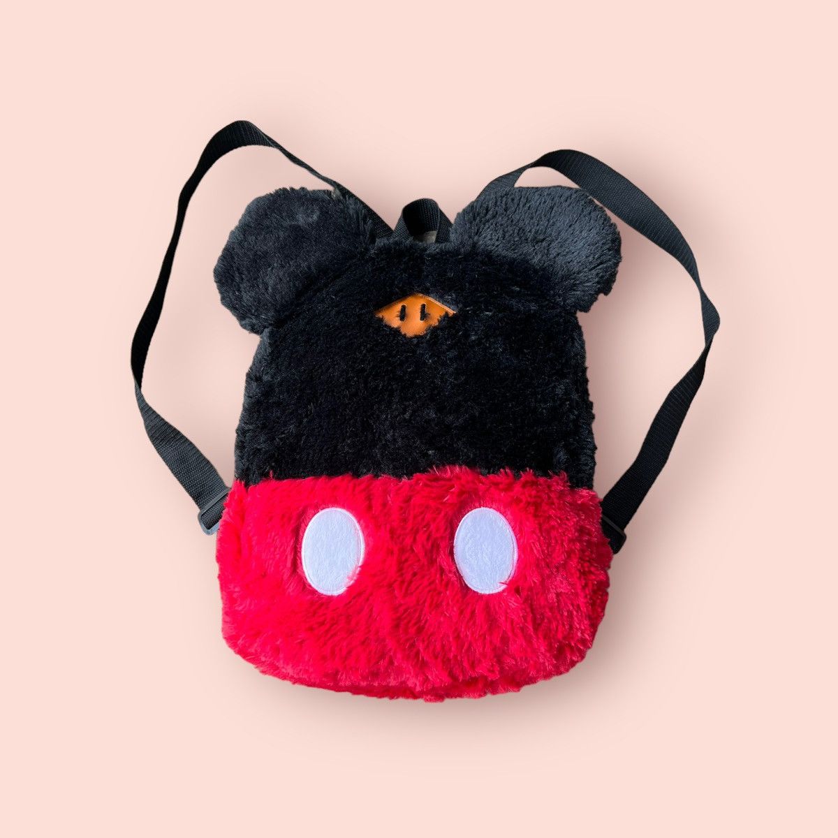 Disney × Japanese Brand × Vintage RARE DISNEY MICKEY MOUSE EARS FLUFFY MINI BACKPACK Size ONE SIZE - 5 Thumbnail