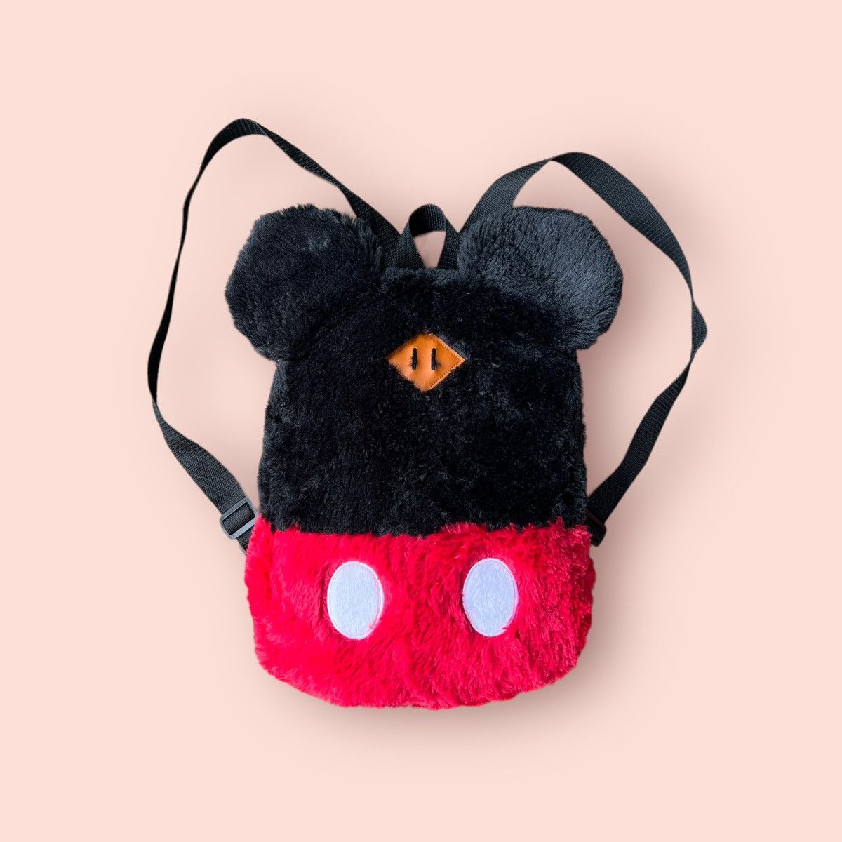 Disney × Japanese Brand × Vintage RARE DISNEY MICKEY MOUSE EARS FLUFFY MINI BACKPACK Size ONE SIZE - 1 Thumbnail