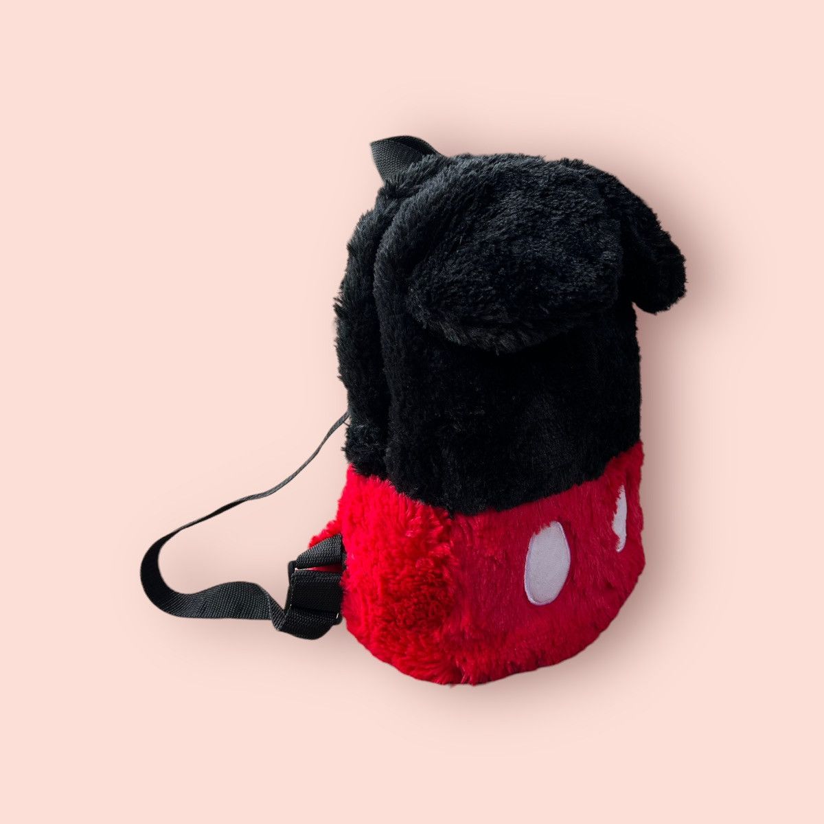 Disney × Japanese Brand × Vintage RARE DISNEY MICKEY MOUSE EARS FLUFFY MINI BACKPACK Size ONE SIZE - 4 Thumbnail