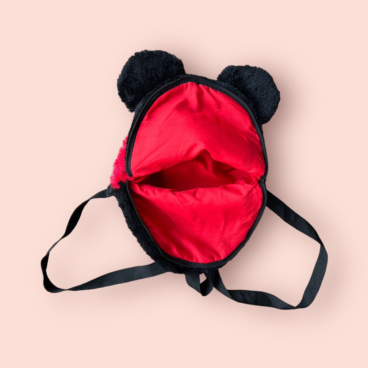 Disney × Japanese Brand × Vintage RARE DISNEY MICKEY MOUSE EARS FLUFFY MINI BACKPACK Size ONE SIZE - 19 Thumbnail