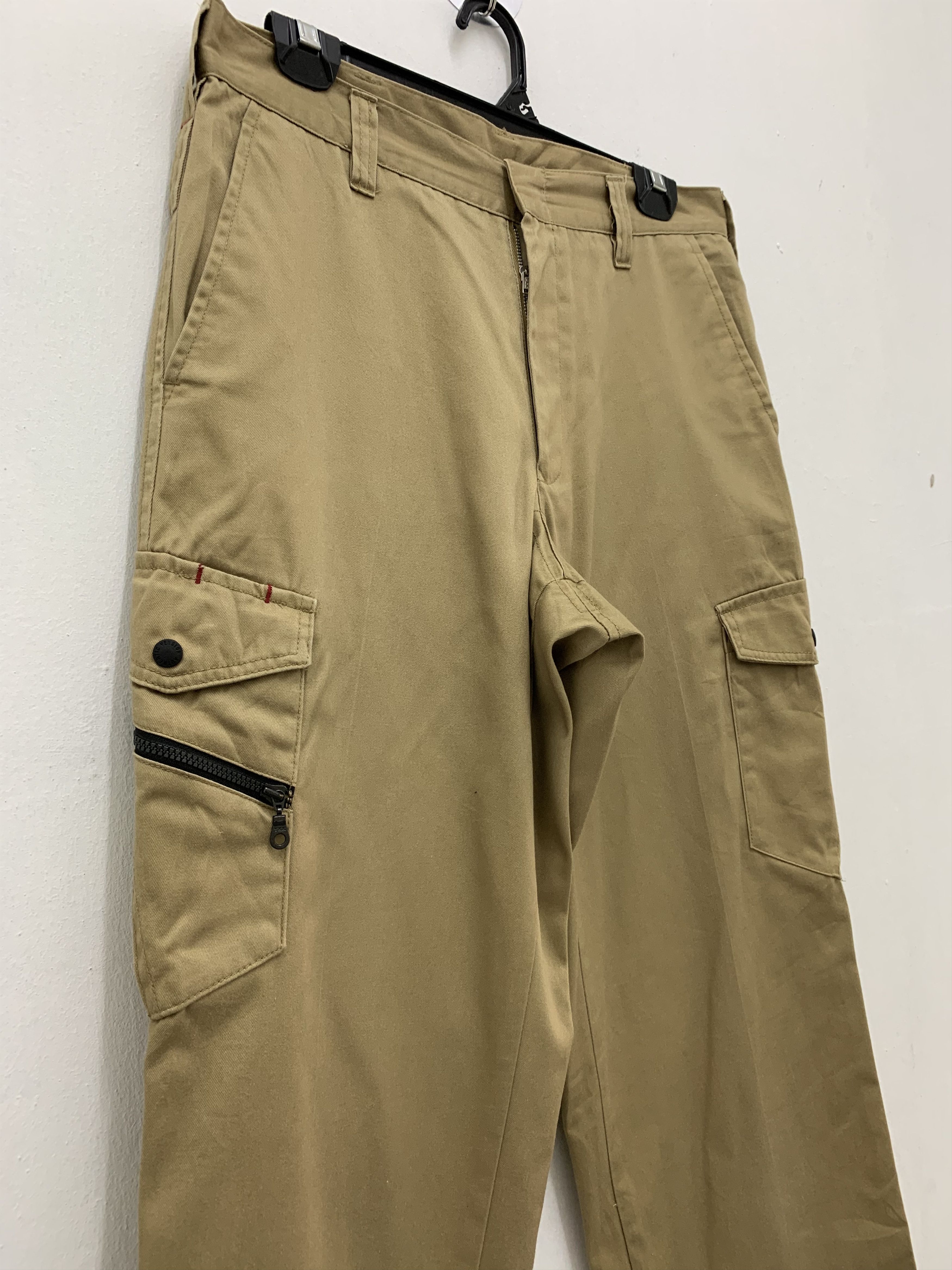 Japanese Brand Cargo Pants W.Impact Multipocket Khaki Streetwear Size US 30 / EU 46 - 5 Thumbnail