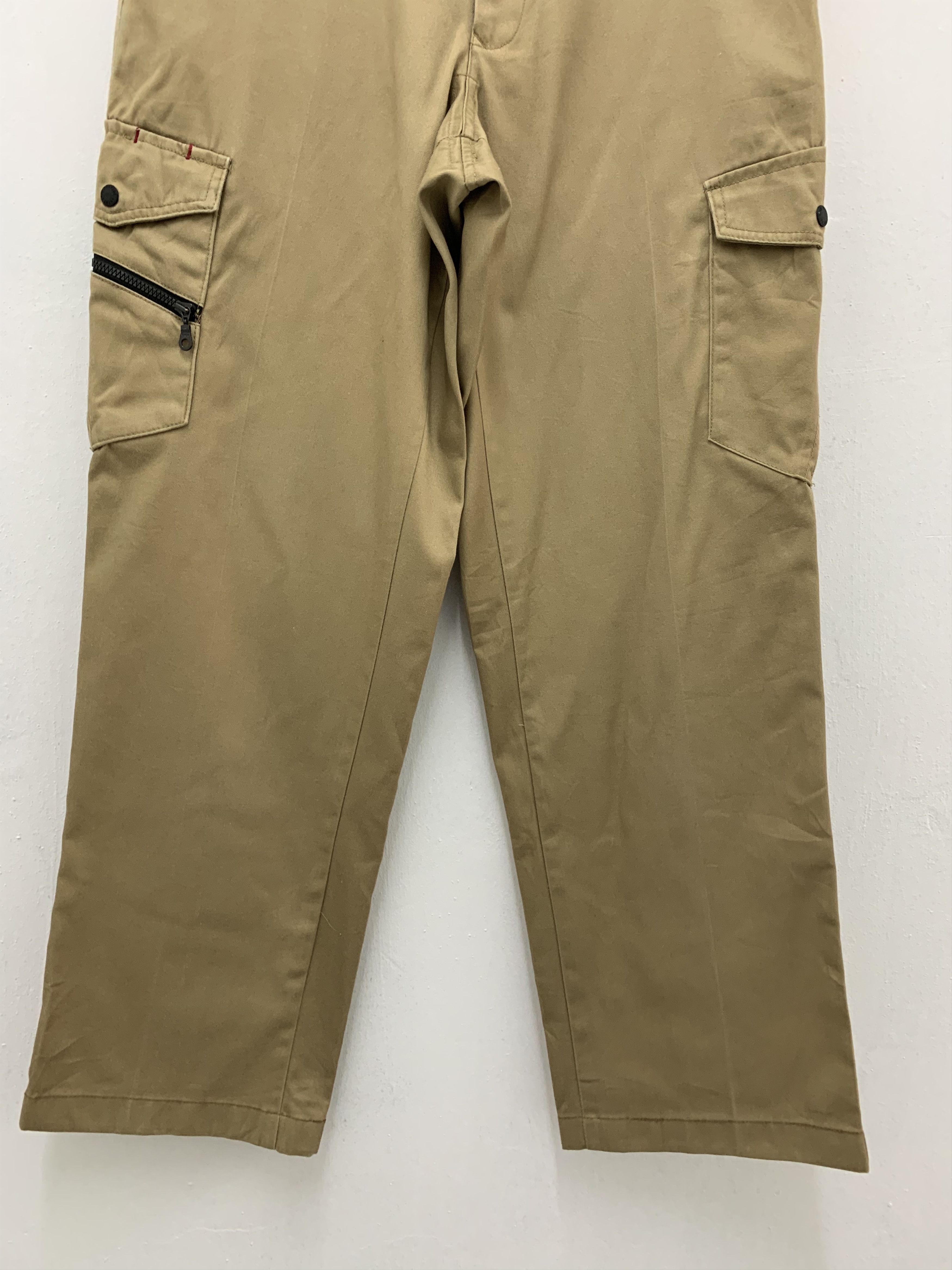 Japanese Brand Cargo Pants W.Impact Multipocket Khaki Streetwear Size US 30 / EU 46 - 3 Thumbnail