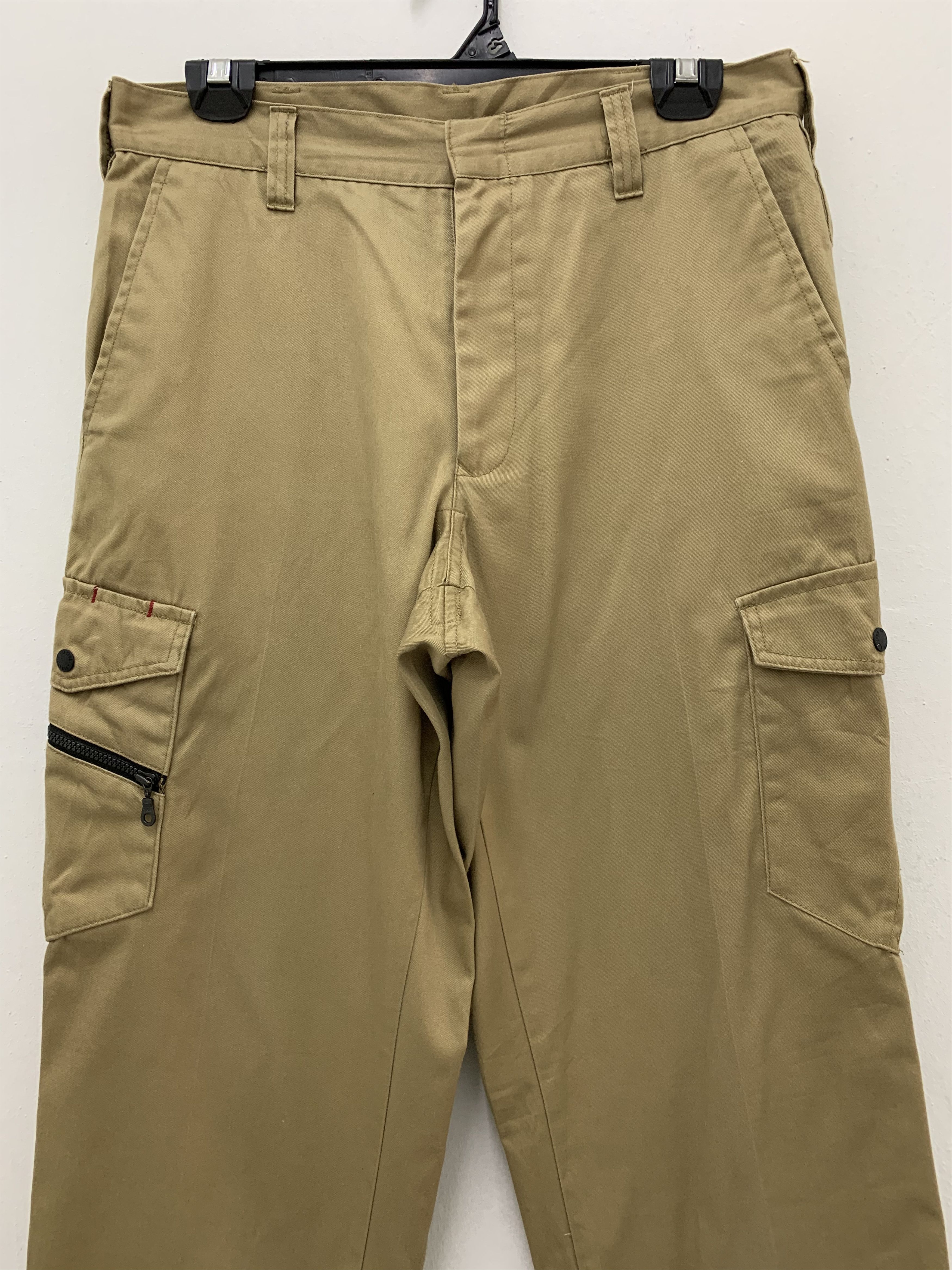 Japanese Brand Cargo Pants W.Impact Multipocket Khaki Streetwear Size US 30 / EU 46 - 2 Thumbnail
