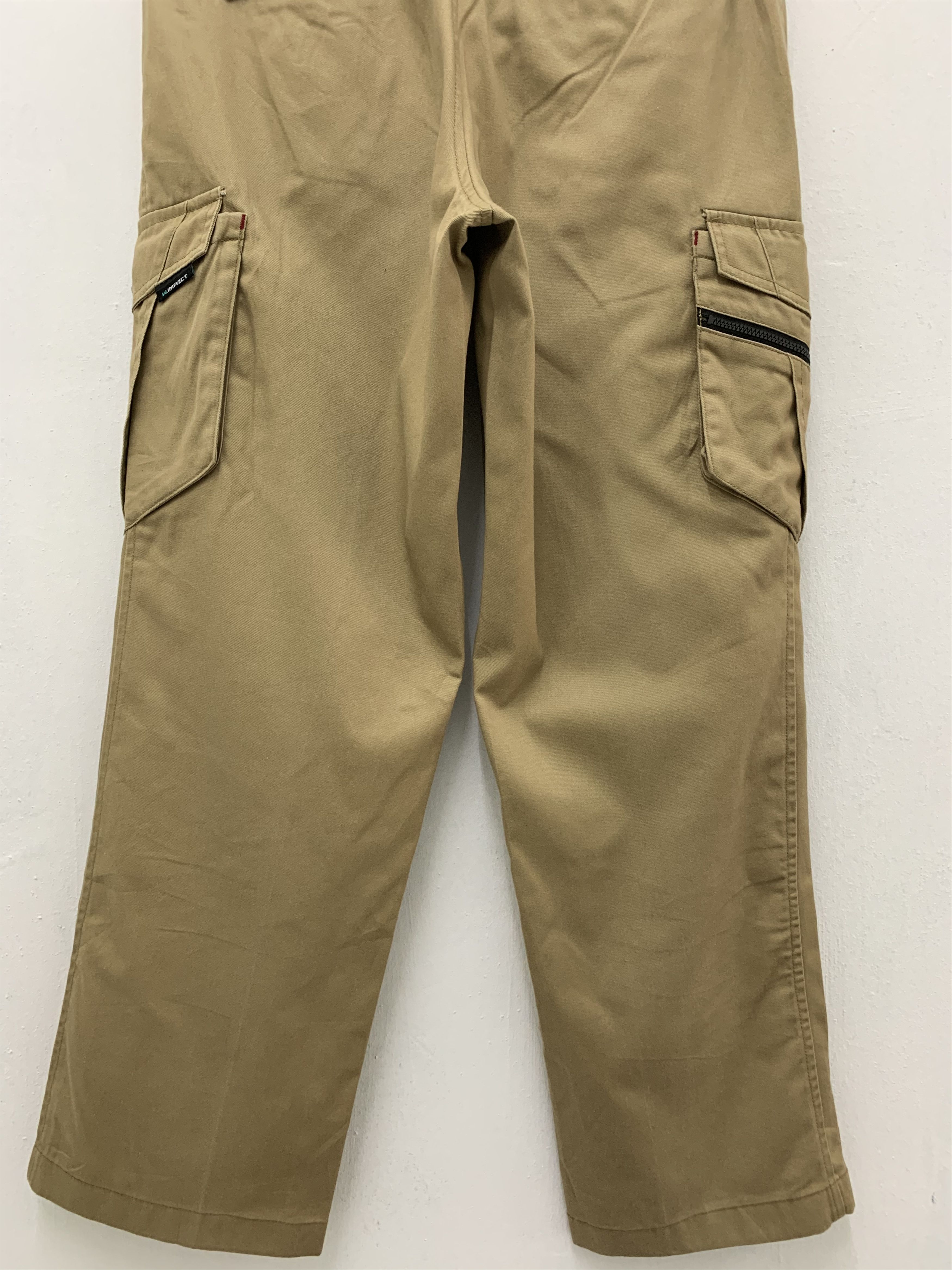 Japanese Brand Cargo Pants W.Impact Multipocket Khaki Streetwear Size US 30 / EU 46 - 9 Thumbnail