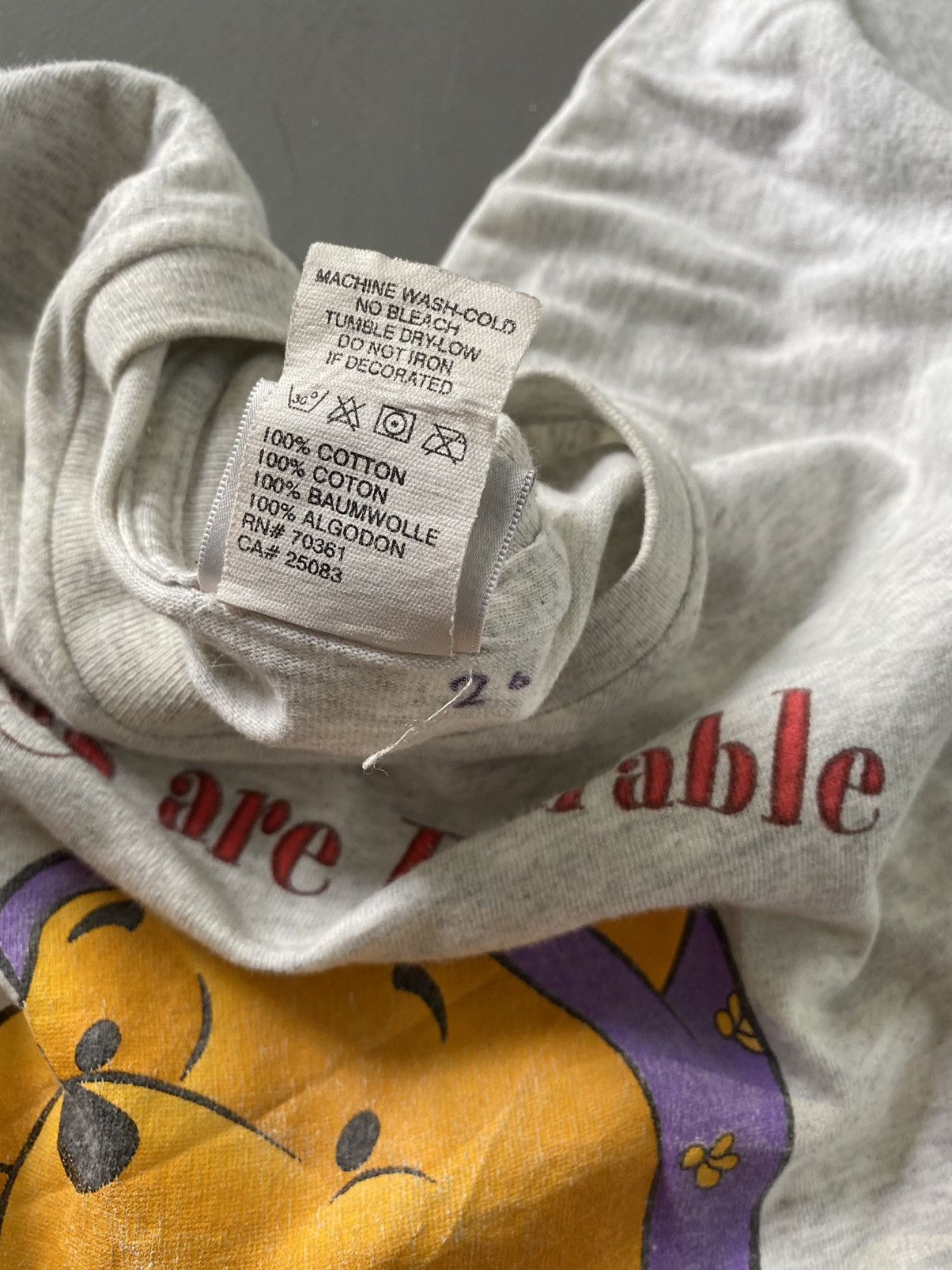 Disney × Vintage Vintage ‘99 Winnie the Pooh Morning’s are Bearable Tee Size US XL / EU 56 / 4 - 11 Thumbnail