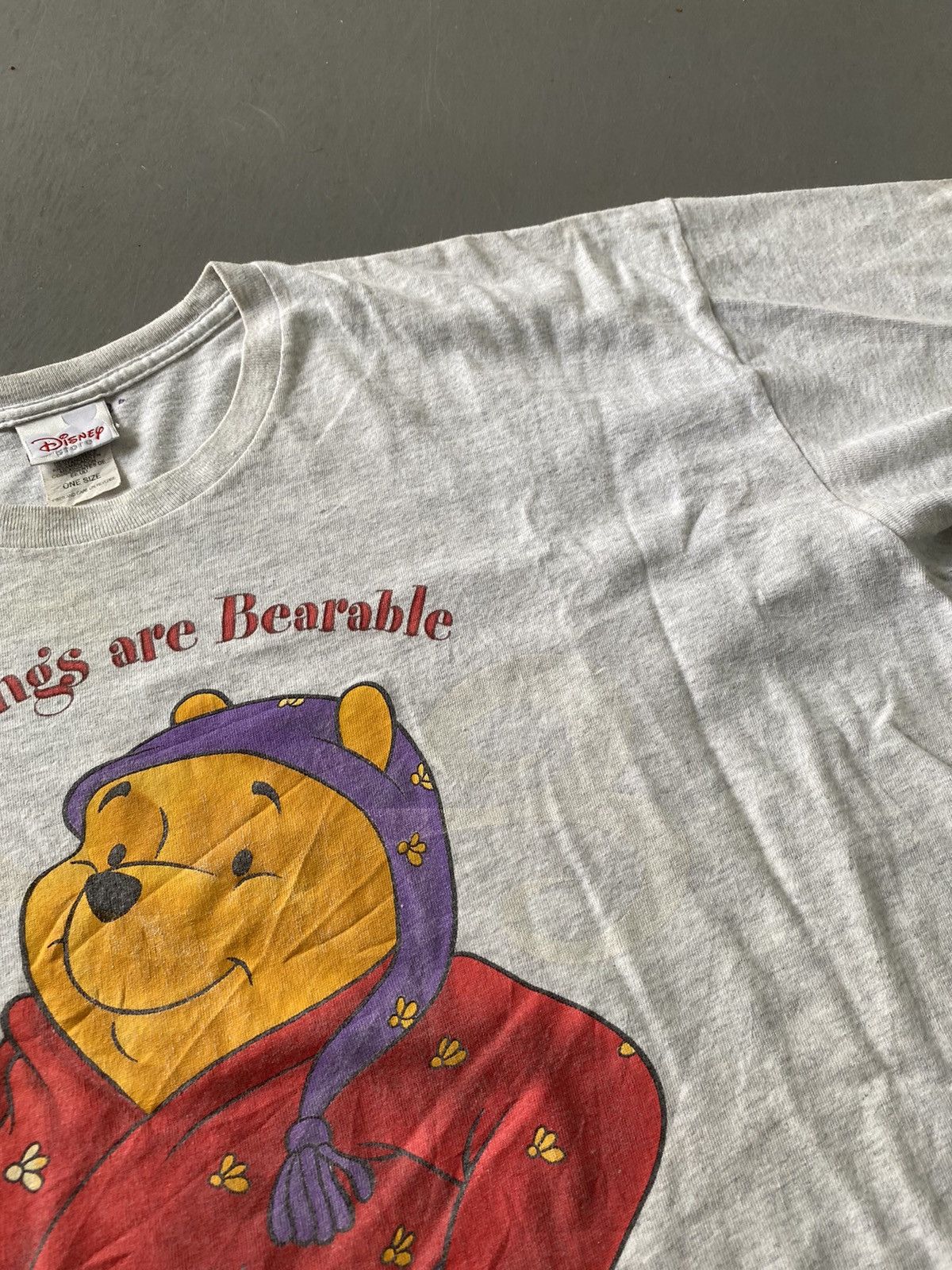Disney × Vintage Vintage ‘99 Winnie the Pooh Morning’s are Bearable Tee Size US XL / EU 56 / 4 - 5 Thumbnail