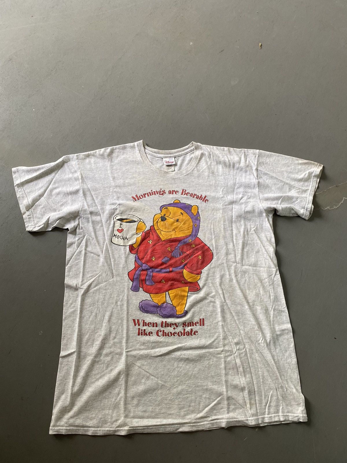 Disney × Vintage Vintage ‘99 Winnie the Pooh Morning’s are Bearable Tee Size US XL / EU 56 / 4 - 2 Thumbnail