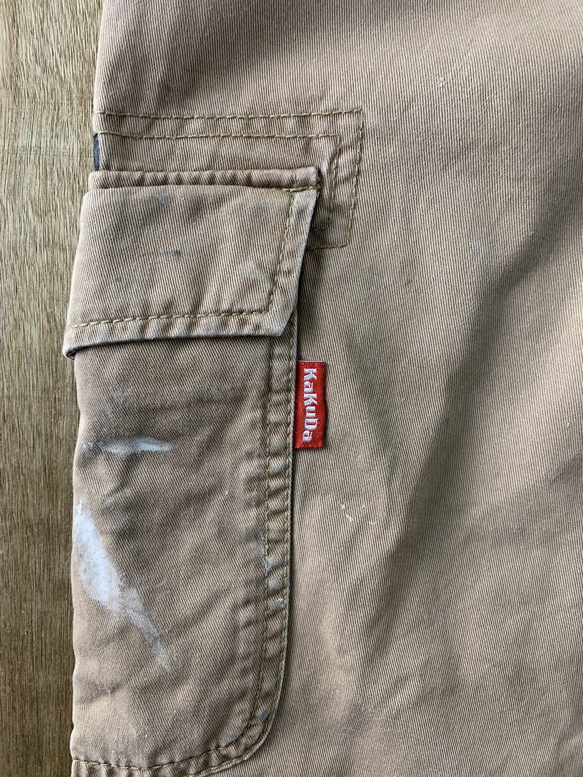 Japanese Brand Cargo Pants Painted Custom Multipocket Brown Streetwear Size US 30 / EU 46 - 13 Thumbnail