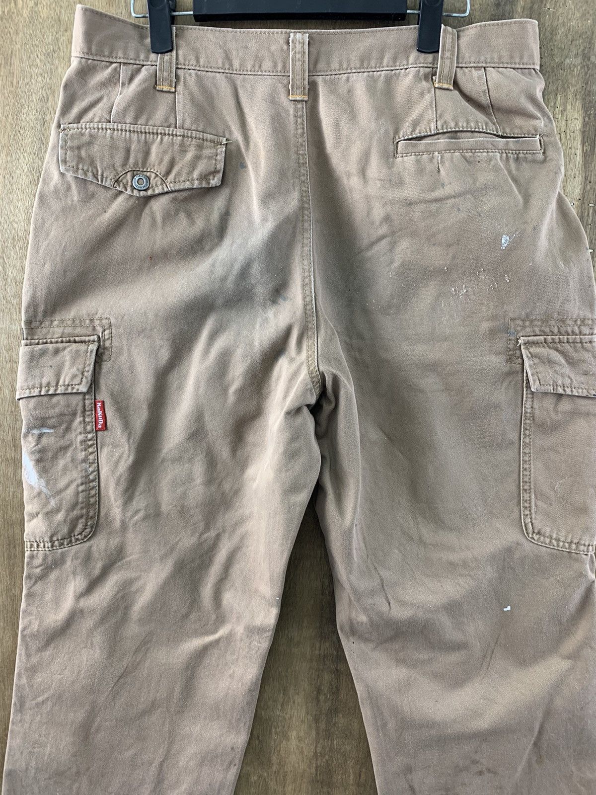 Japanese Brand Cargo Pants Painted Custom Multipocket Brown Streetwear Size US 30 / EU 46 - 11 Thumbnail