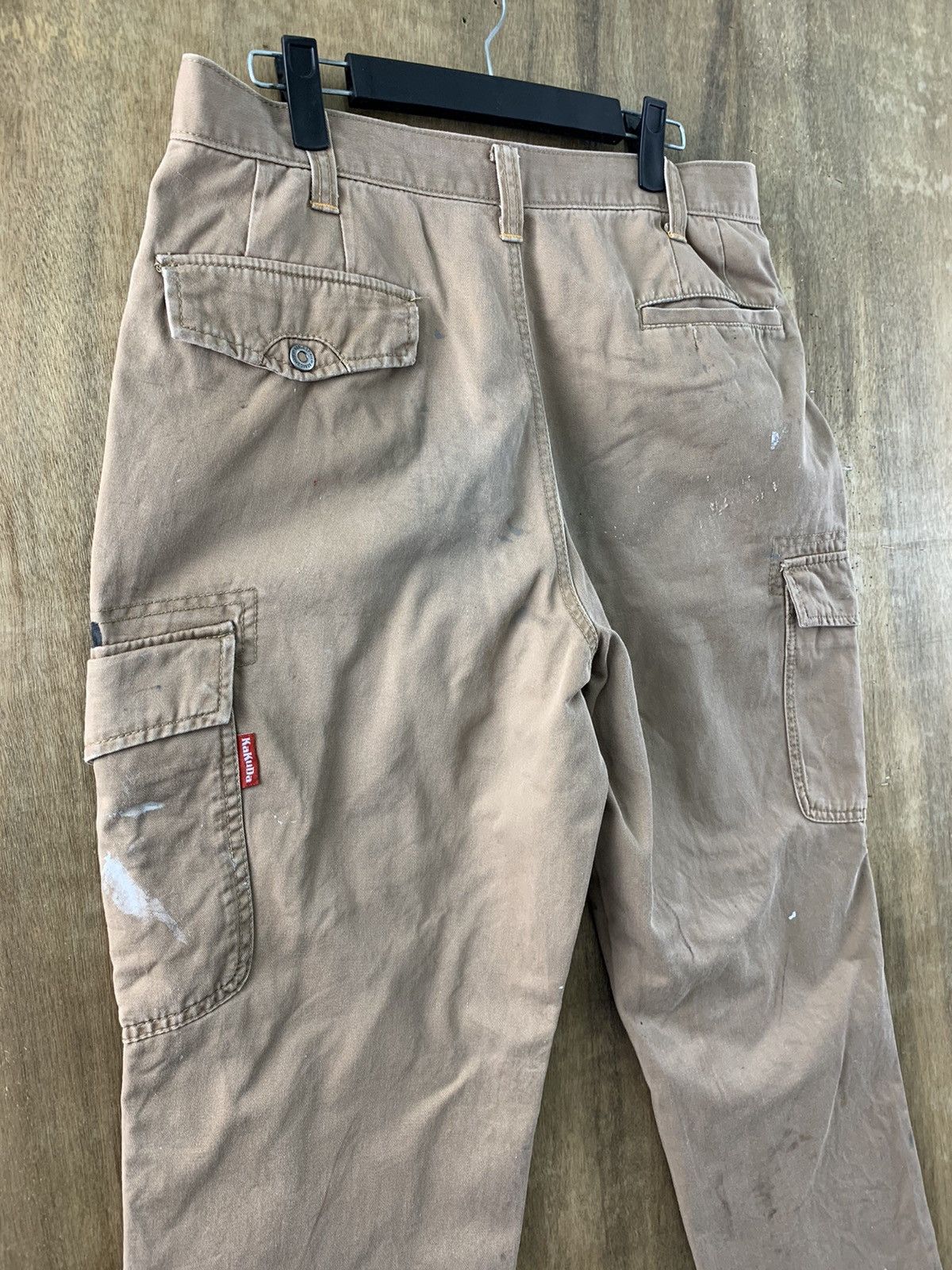 Japanese Brand Cargo Pants Painted Custom Multipocket Brown Streetwear Size US 30 / EU 46 - 14 Thumbnail