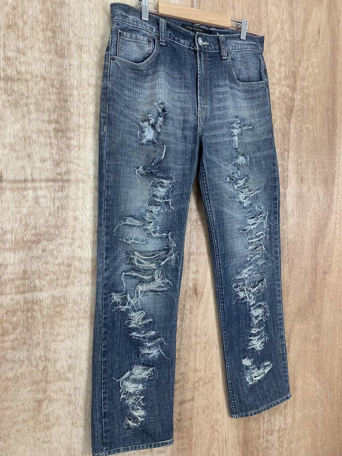Edwin Edwin Distressed Denim Designed Japan 505 Vintage Size US 32 / EU 48 - 6 Thumbnail