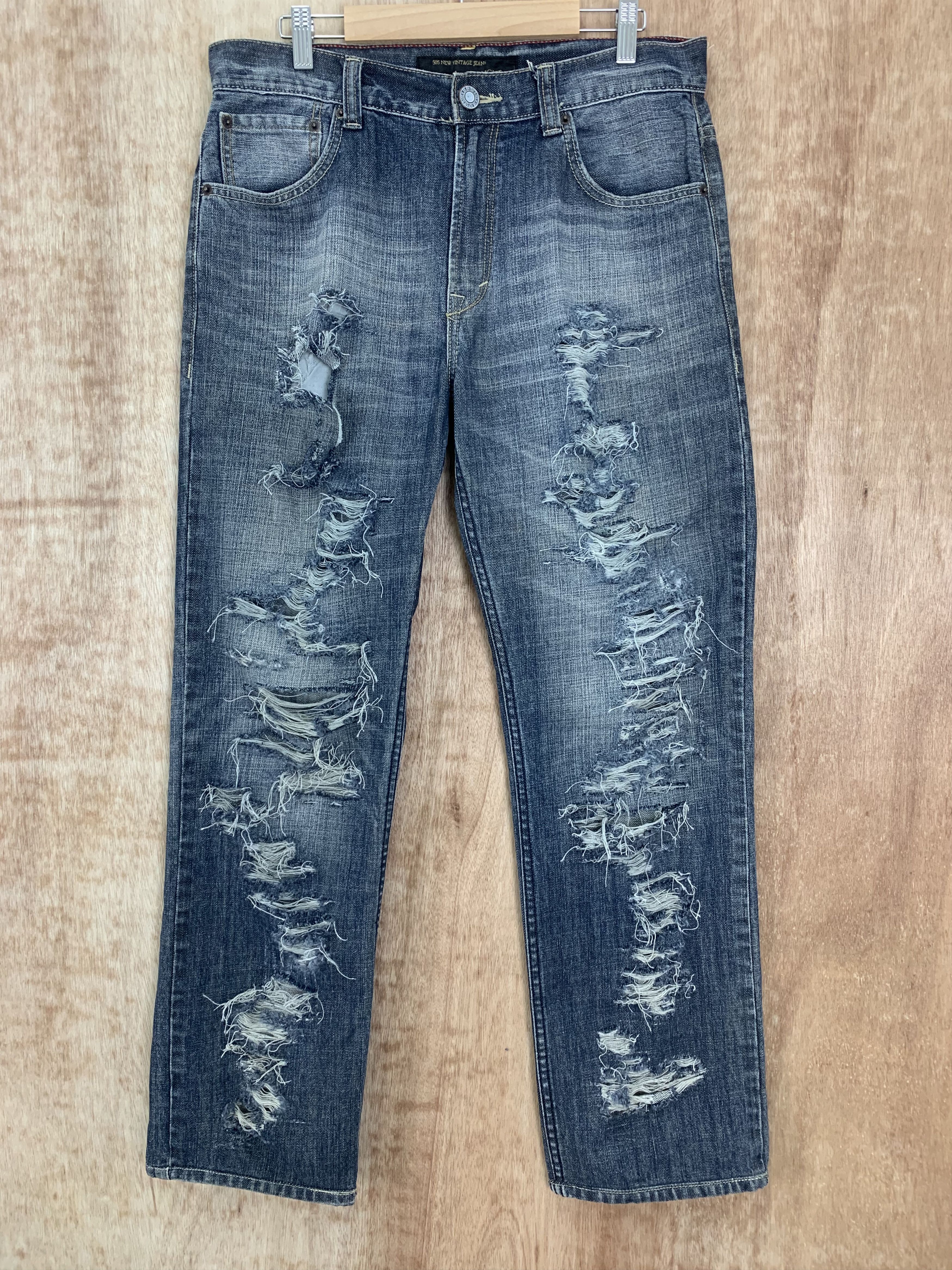Edwin Edwin Distressed Denim Designed Japan 505 Vintage Size US 32 / EU 48 - 1 Thumbnail