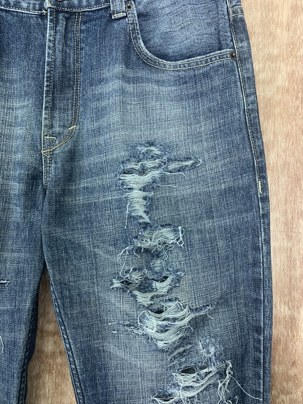 Edwin Edwin Distressed Denim Designed Japan 505 Vintage Size US 32 / EU 48 - 11 Thumbnail