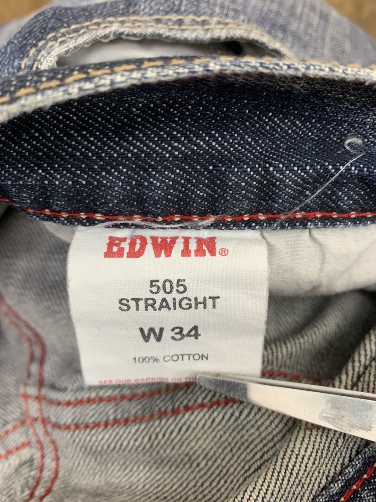 Edwin Edwin Distressed Denim Designed Japan 505 Vintage Size US 32 / EU 48 - 19 Thumbnail