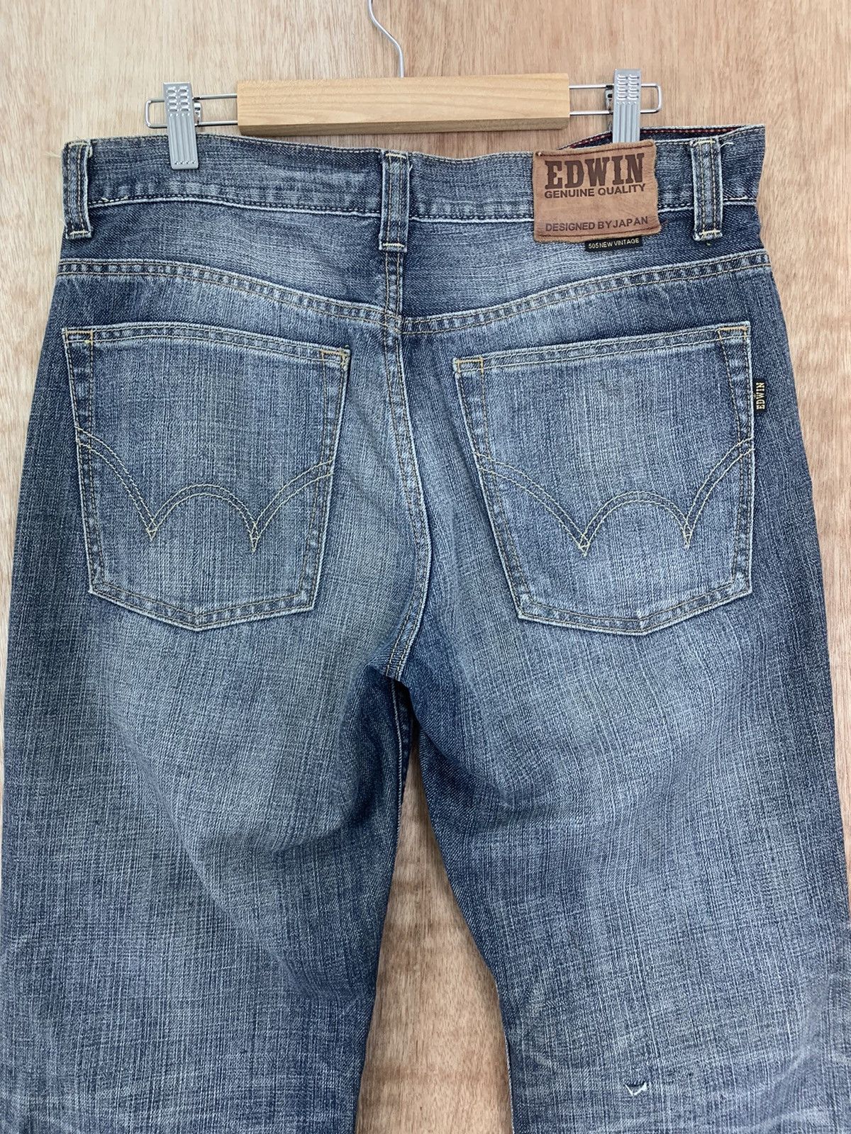 Edwin Edwin Distressed Denim Designed Japan 505 Vintage Size US 32 / EU 48 - 13 Thumbnail