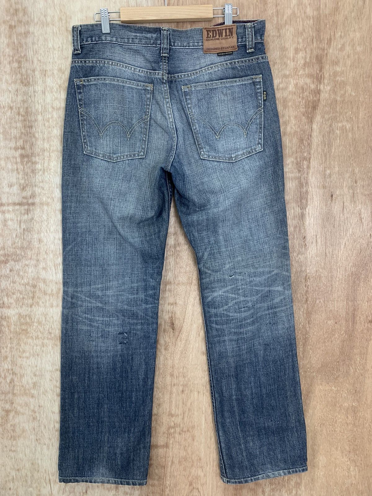 Edwin Edwin Distressed Denim Designed Japan 505 Vintage Size US 32 / EU 48 - 12 Thumbnail