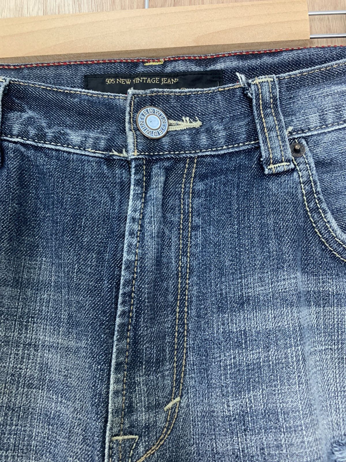 Edwin Edwin Distressed Denim Designed Japan 505 Vintage Size US 32 / EU 48 - 7 Thumbnail