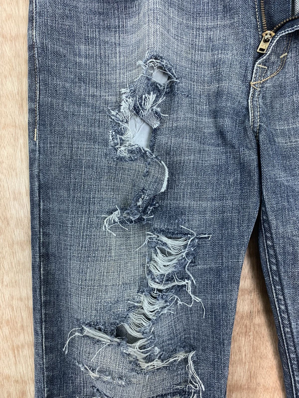 Edwin Edwin Distressed Denim Designed Japan 505 Vintage Size US 32 / EU 48 - 10 Thumbnail