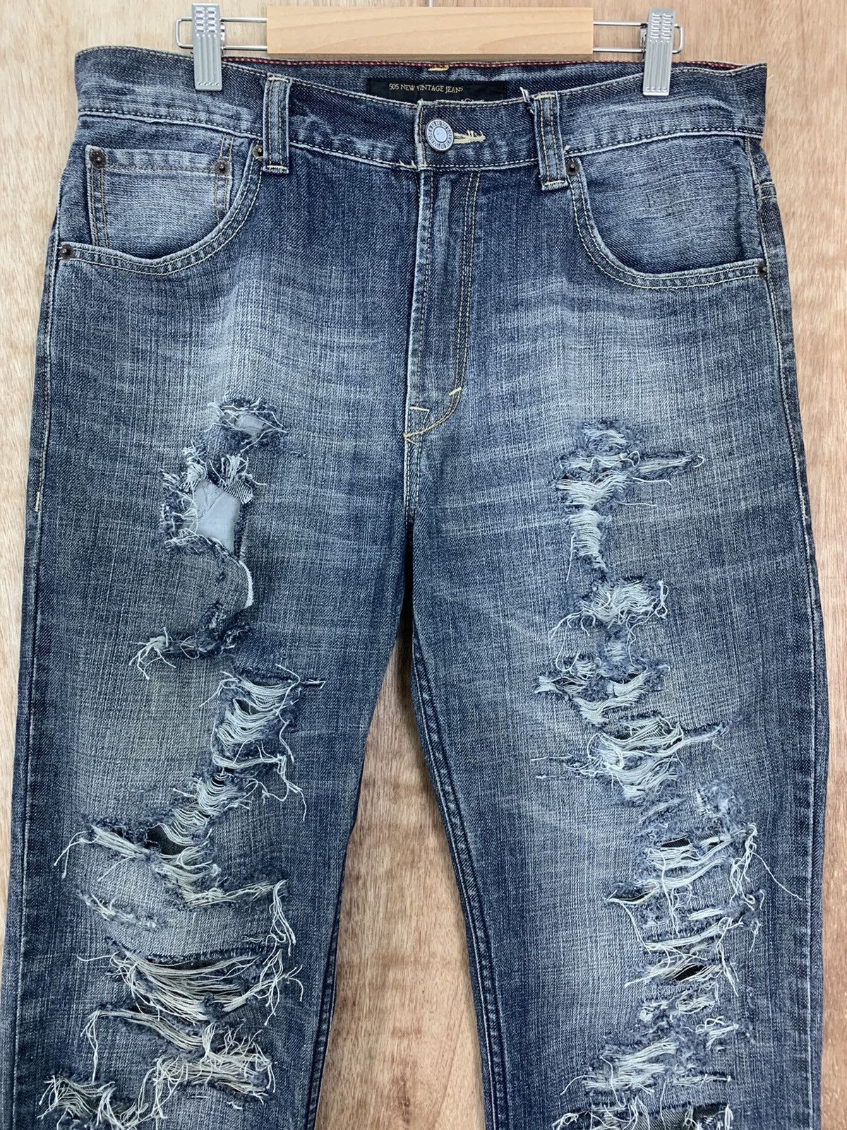 Edwin Edwin Distressed Denim Designed Japan 505 Vintage Size US 32 / EU 48 - 2 Thumbnail